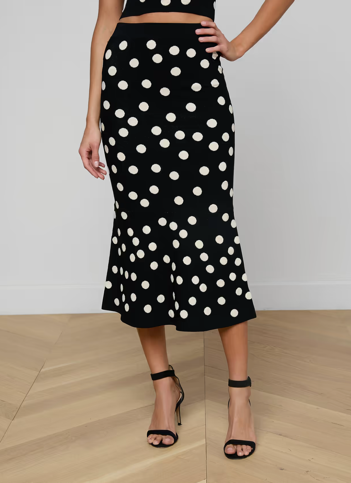 Mae Polka Dot Flare Skirt