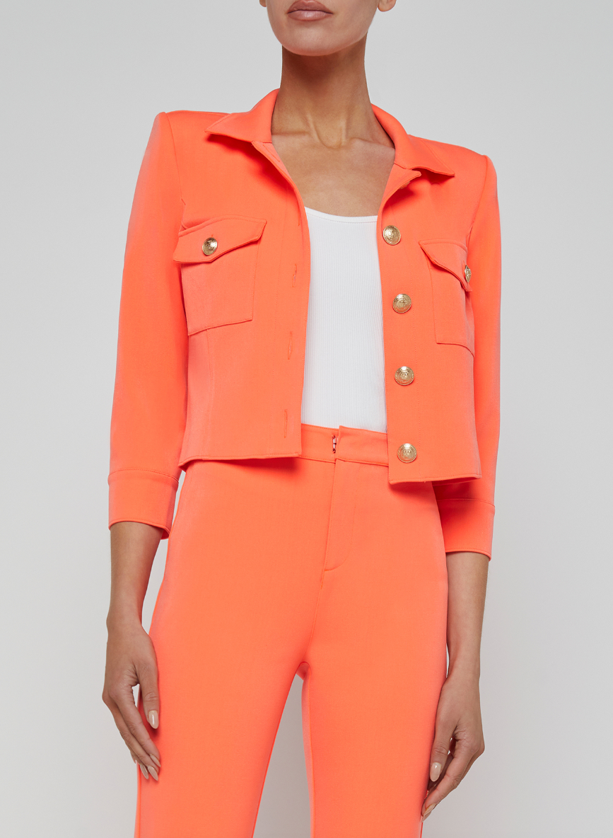 Kumi Cropped Fitted Jacket Kumi Cropped Fitted Jacket