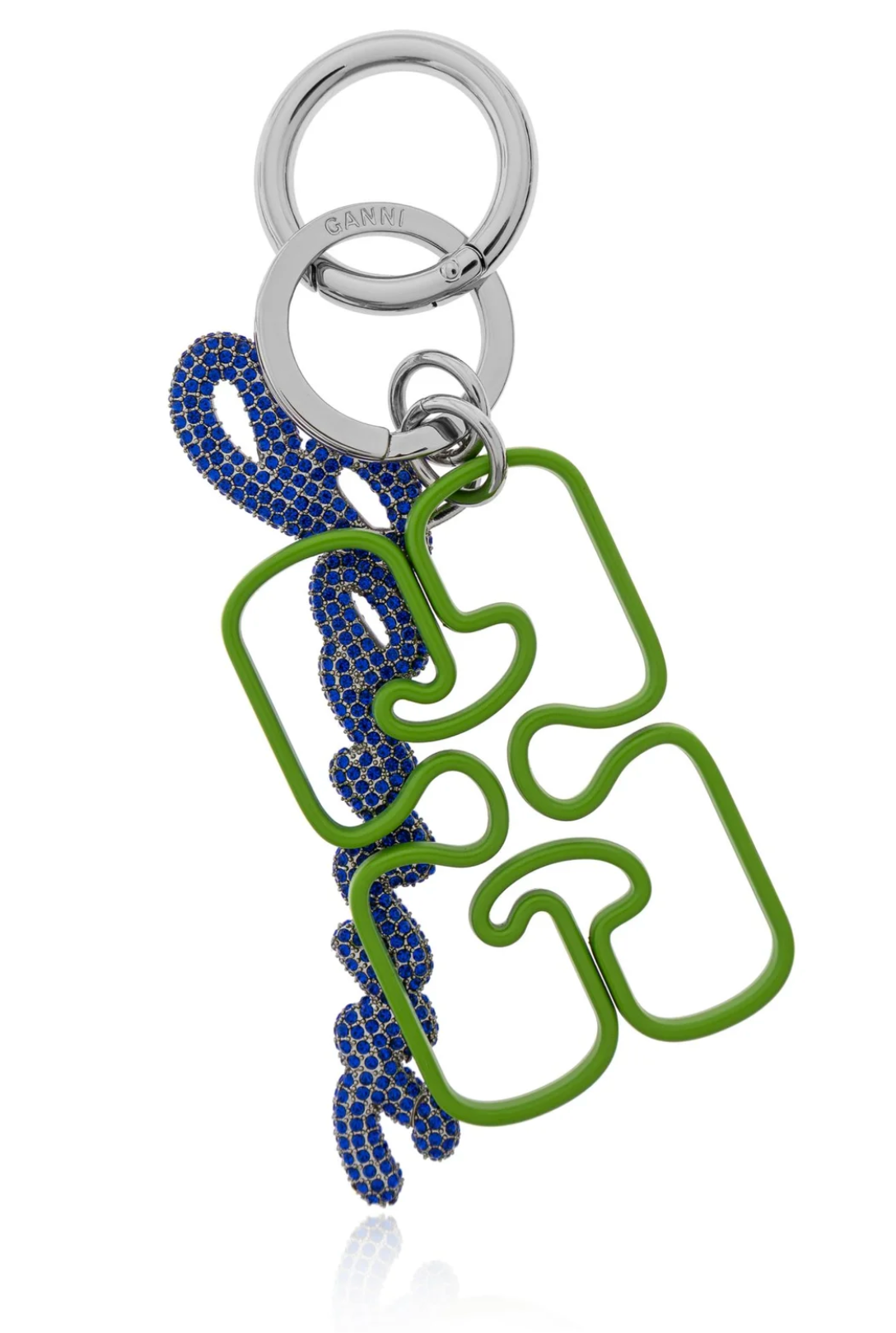 Ganni Strass Signature Keyring
