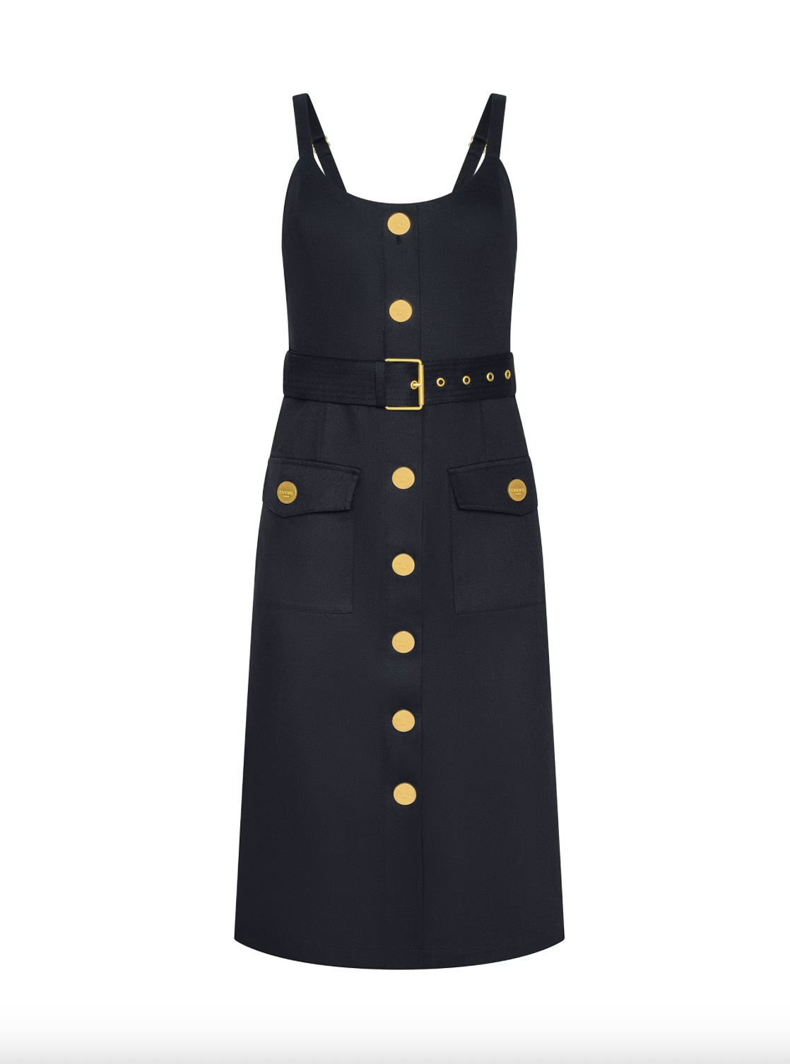 button down tank dress L'AGENCE Ida In Black Dia Comfort Walking Shoes Color:Fuksia Simple yet oh so Dresses: Maxi Dresses