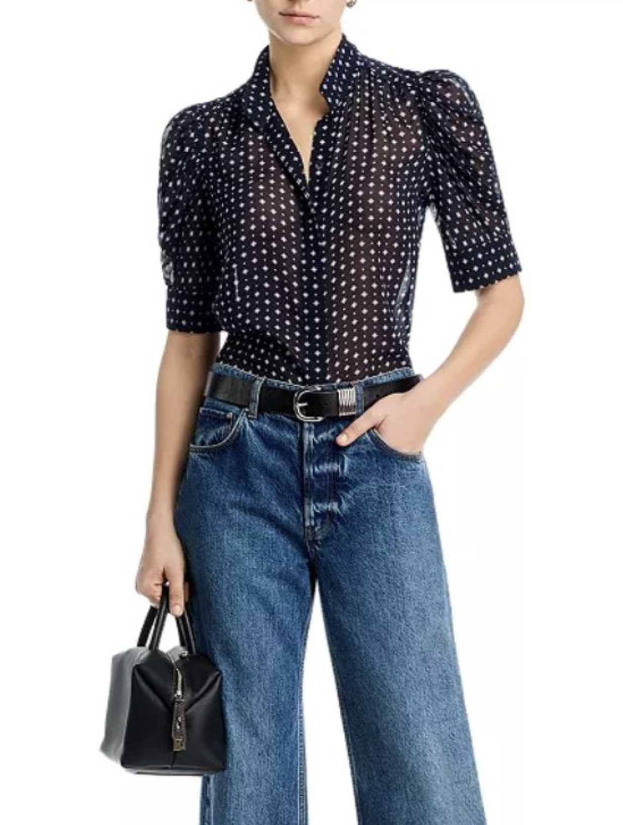 The Tie Print Gillian Top