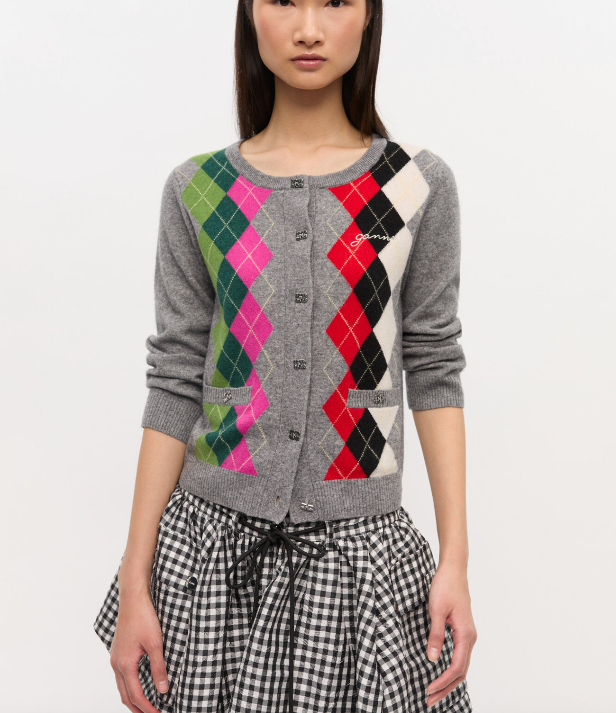 Cashmere Wool Mix Cardigan