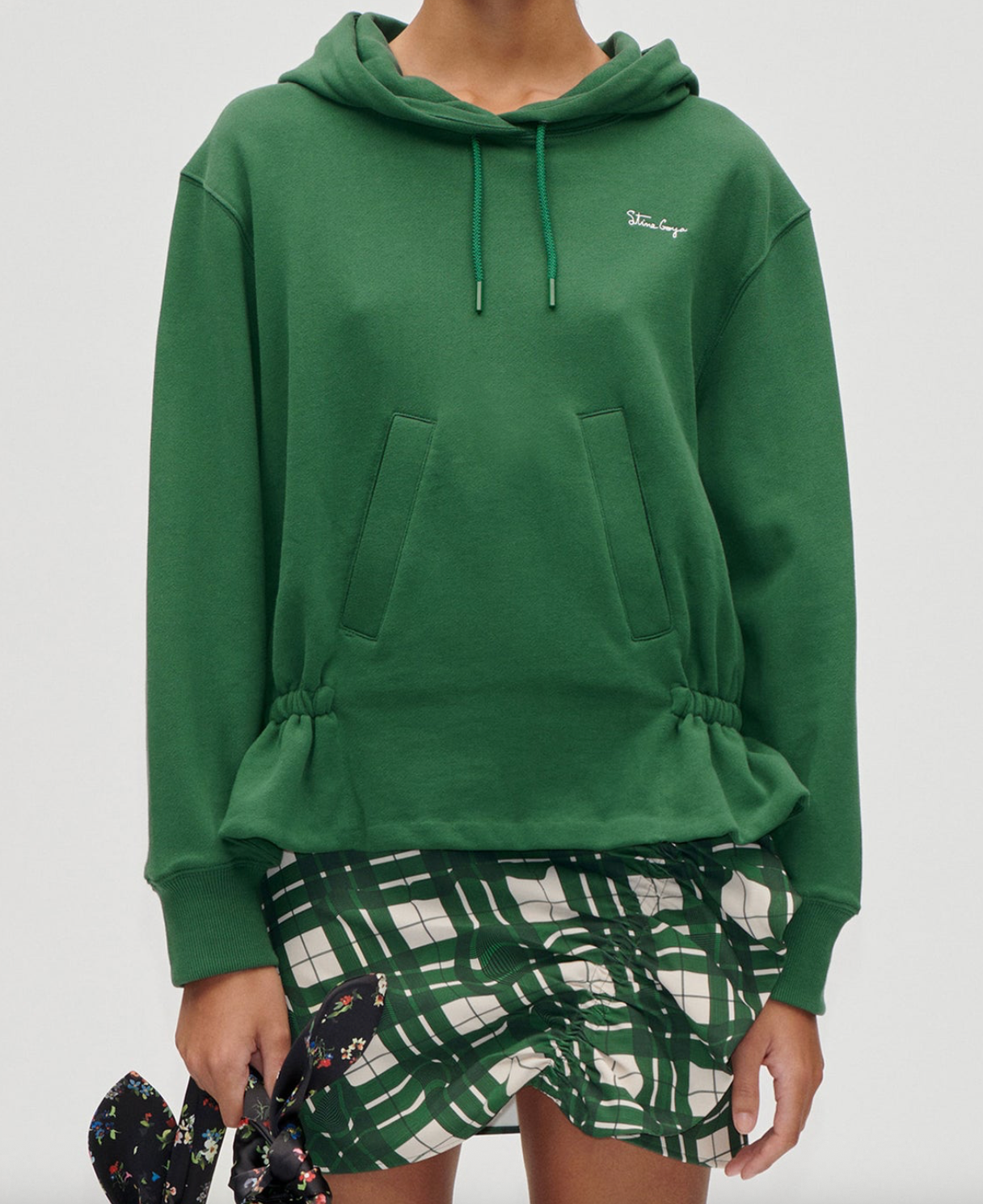 Cinched Waist Sweatshirt