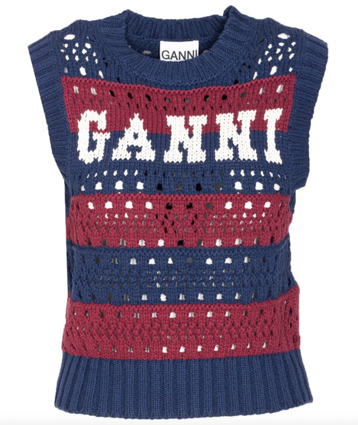 Cotton Mix Striped Vest