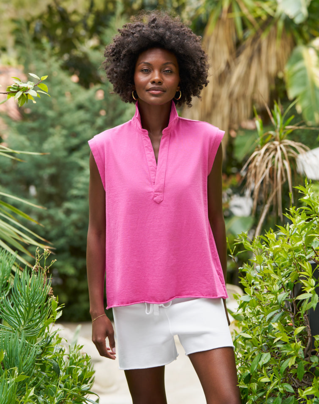Olivia Popover Collar Tank