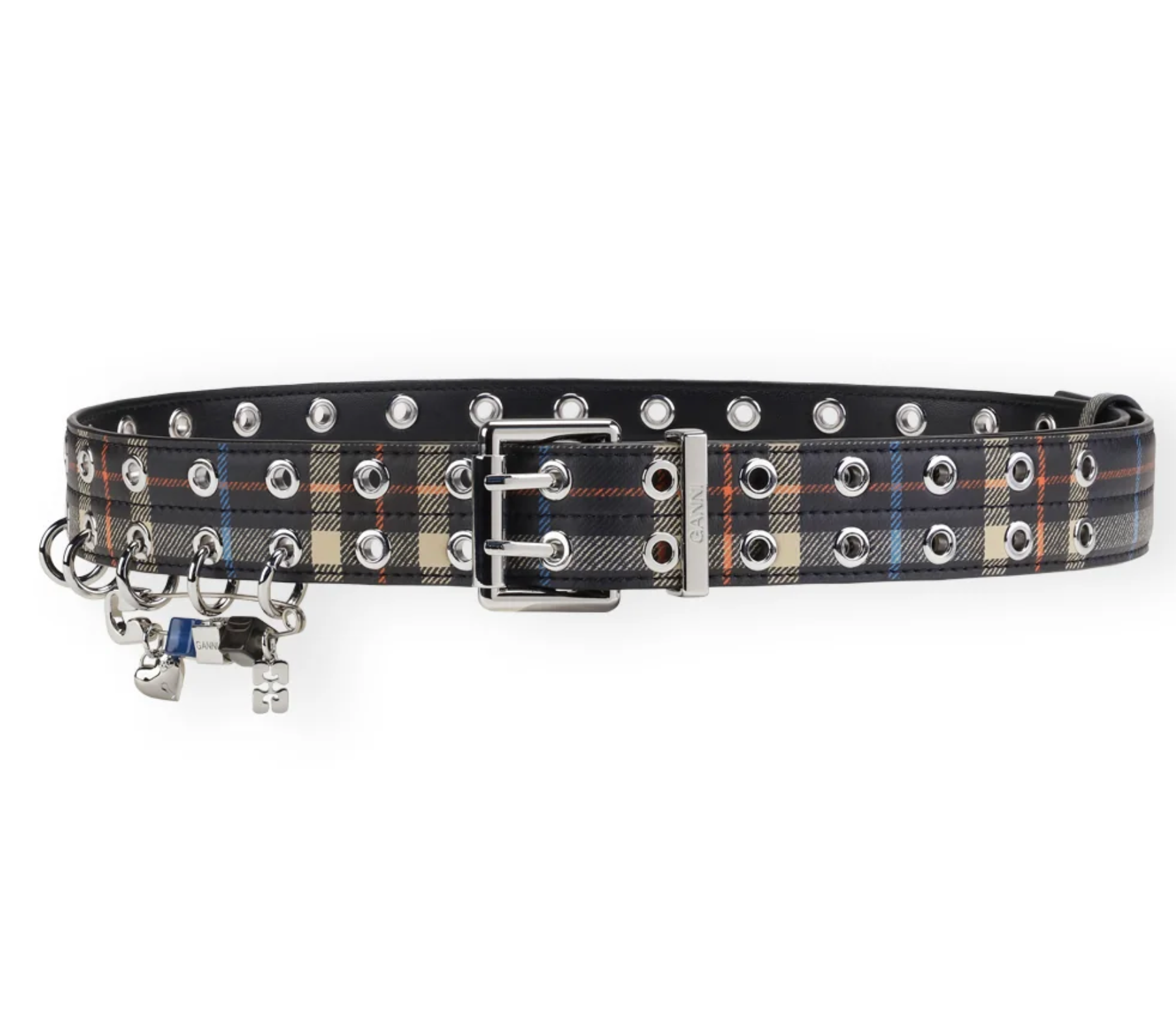 Double Eyelet Belt Check Safety Pin - Garbarini display picture 2