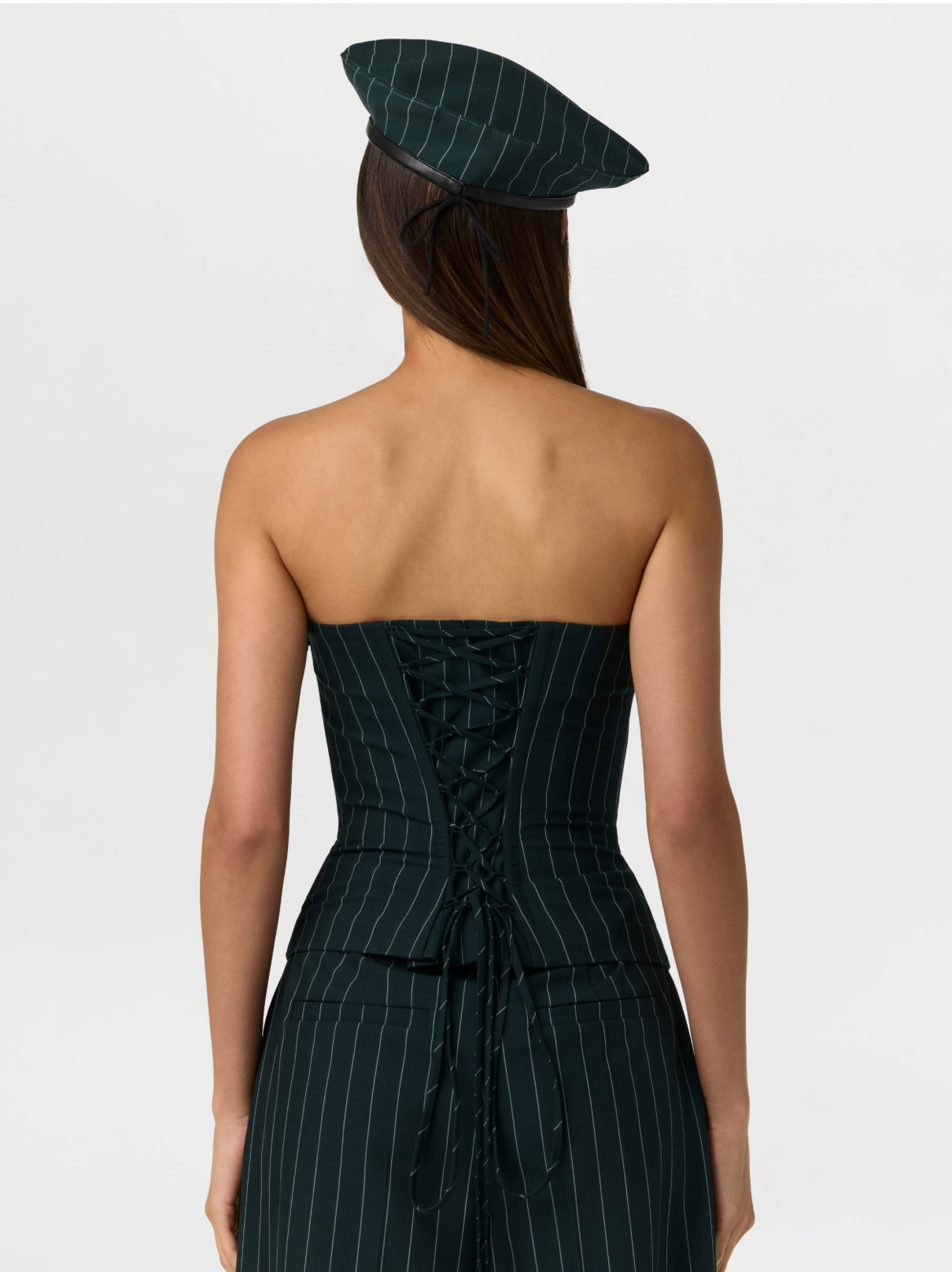 Suiting Pinstripe Bustier - Naked Wardrobe - Garbarini