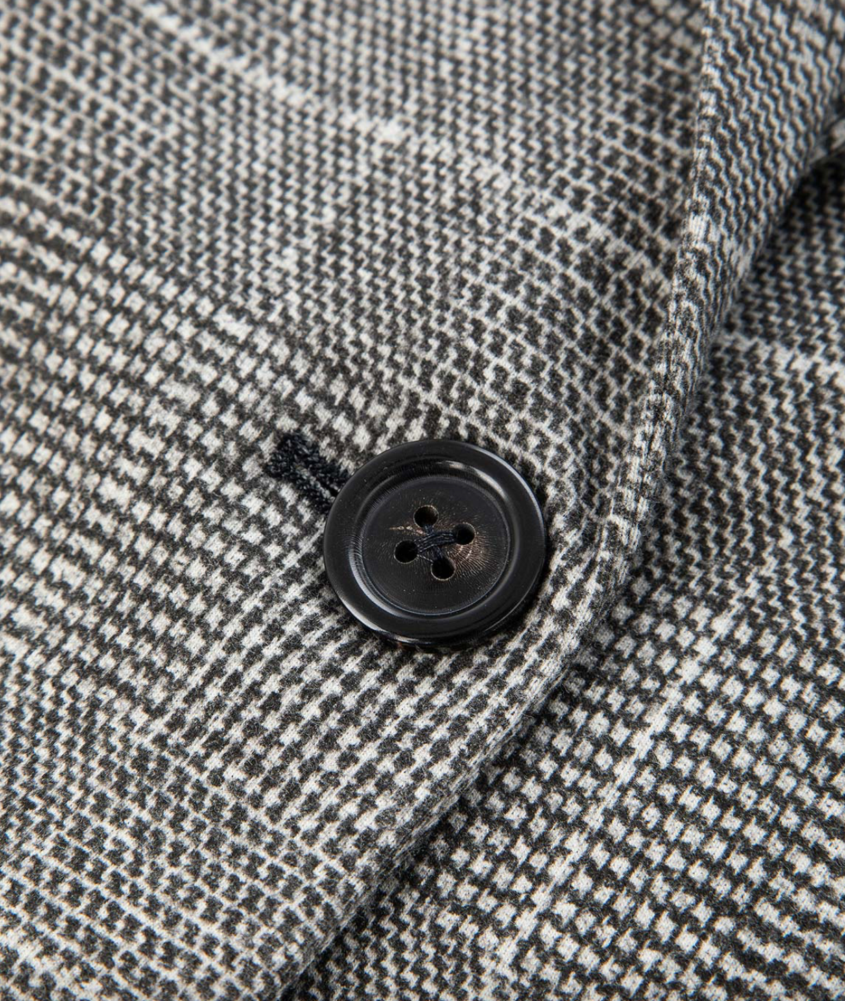 Slim Long 1 Button Blazer, Prince of Wales Fleece Slim Long 1 Button Blazer, Prince of Wales Fleece