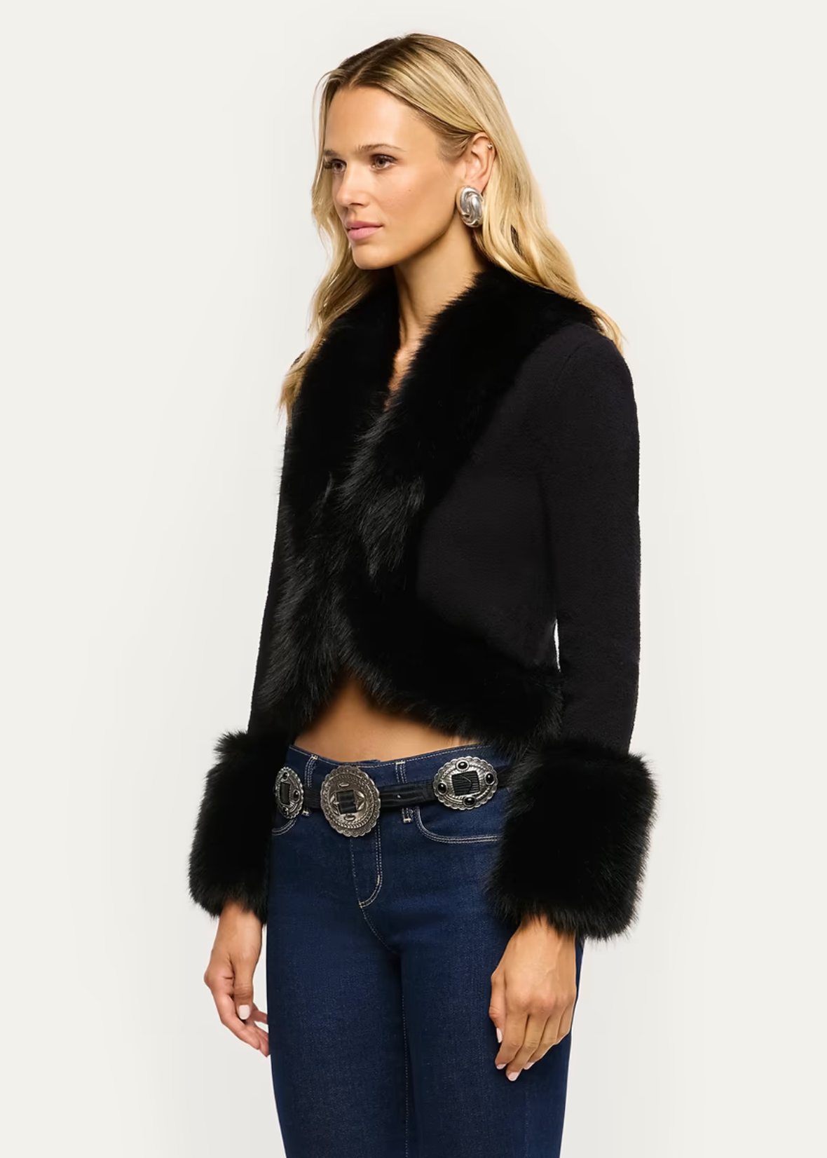 Irma Fur Collar Cardigan