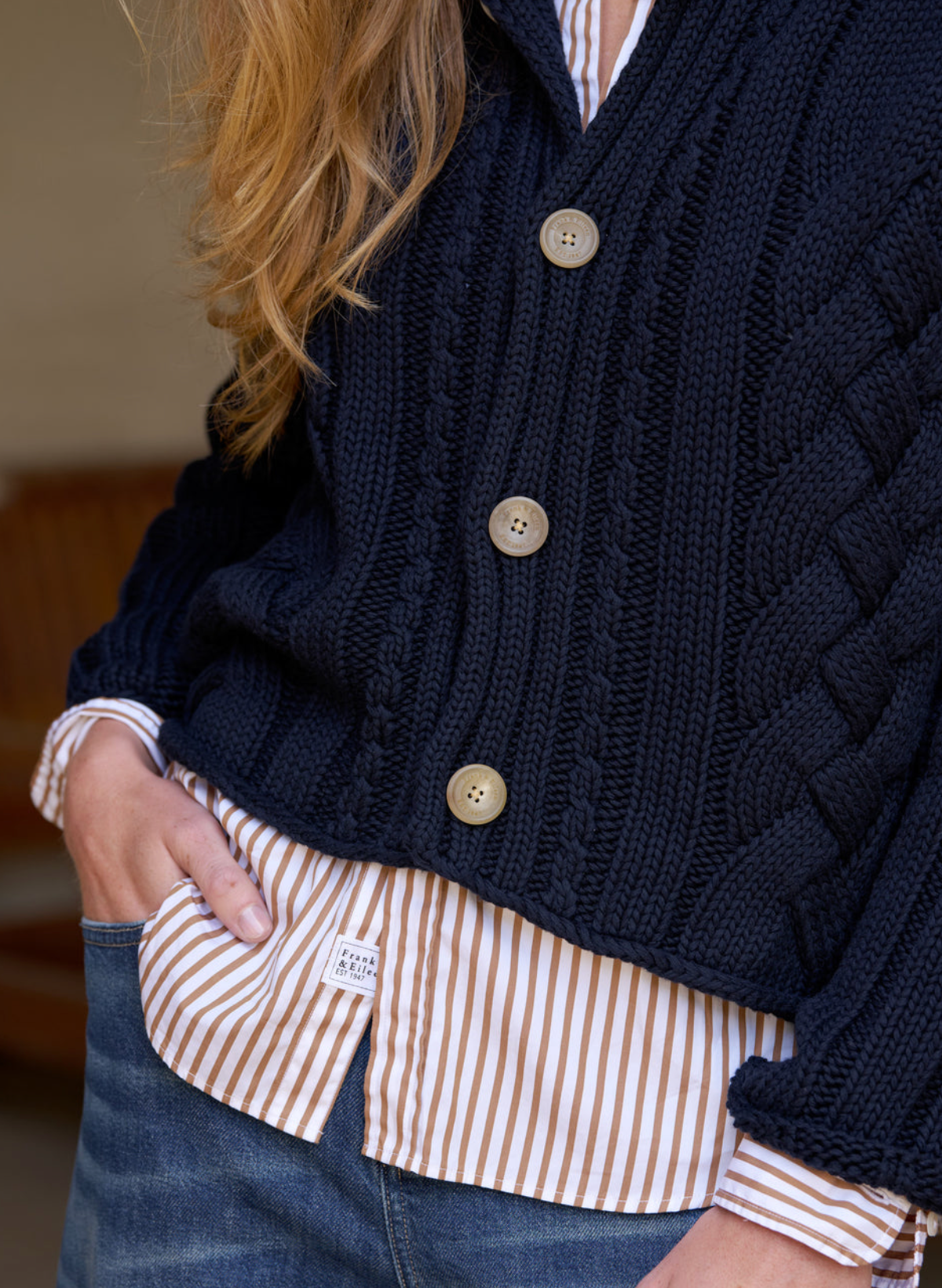 Mini Cotswolds Cable Cardigan