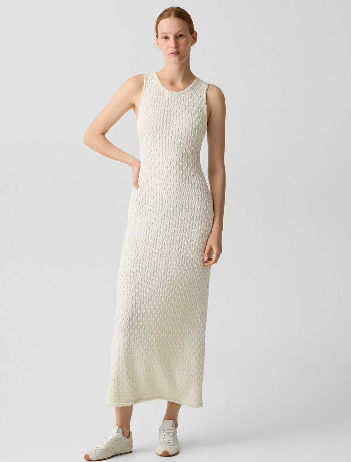 Textured Sleeveless Dress