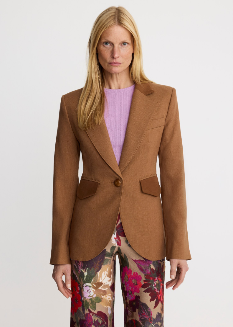 Smythe Blocked Seamed Blazer