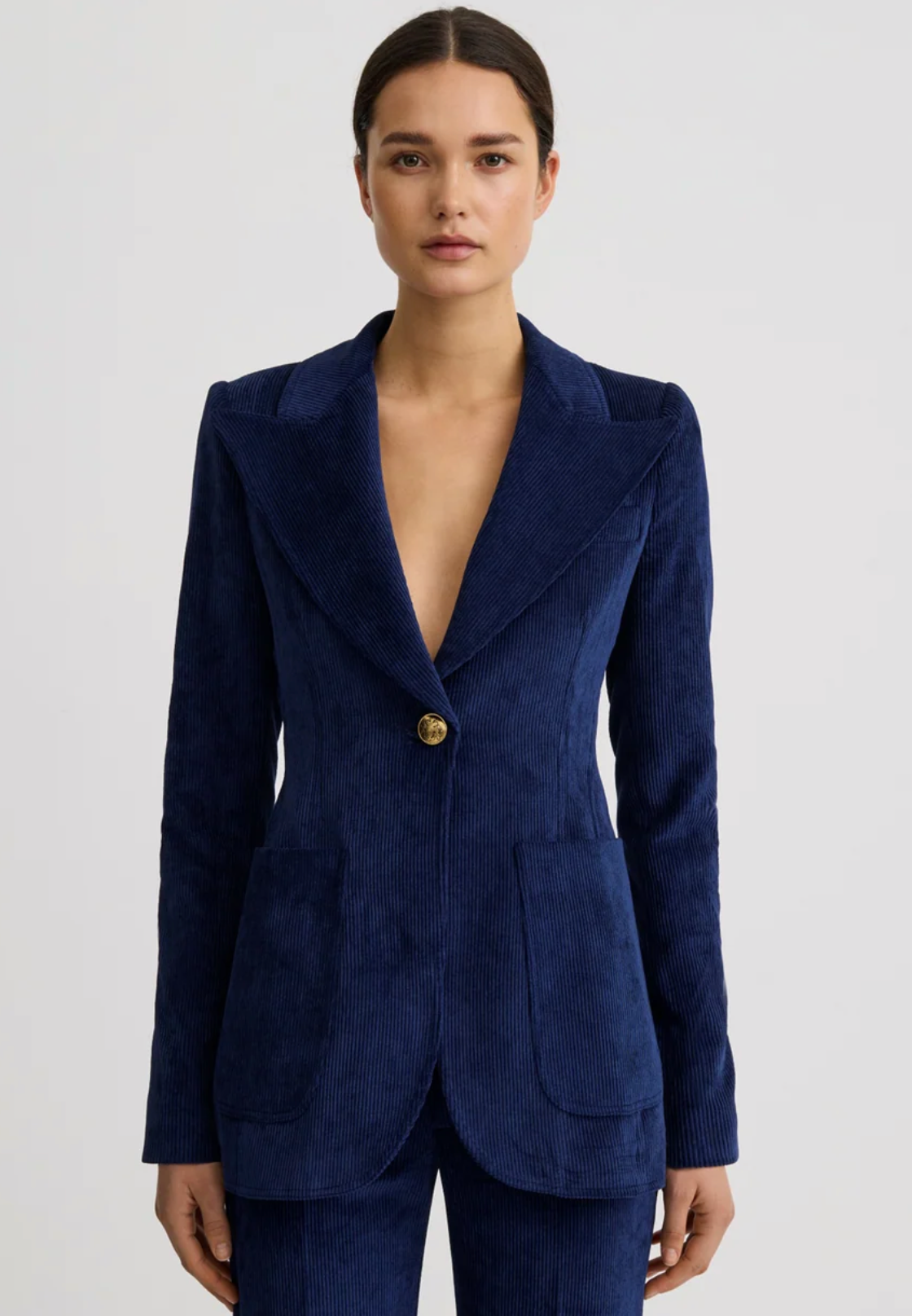Patch Pocket Birkin Blazer in Corduroy