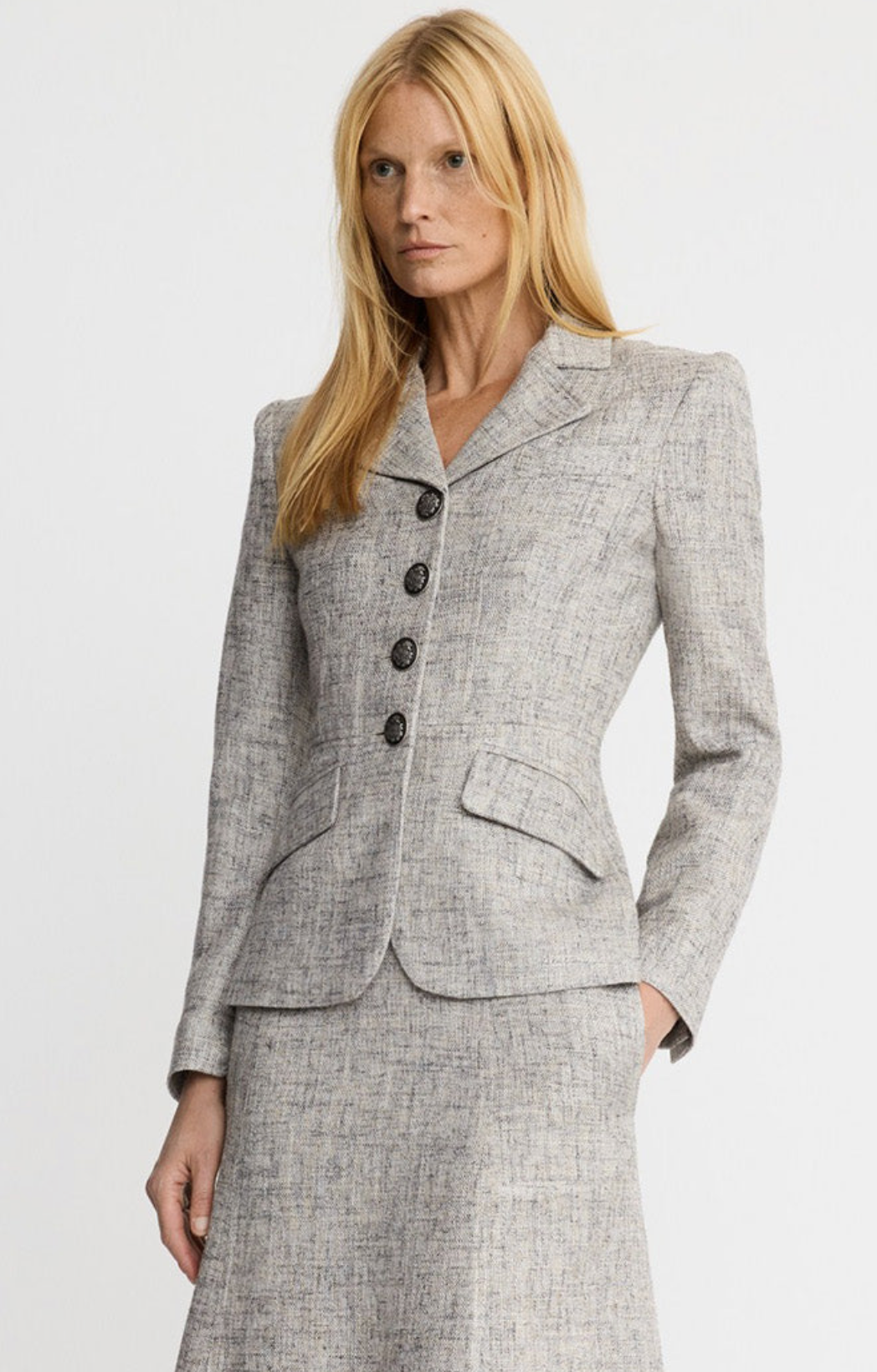 Smythe Shrunken Button Up Blazer