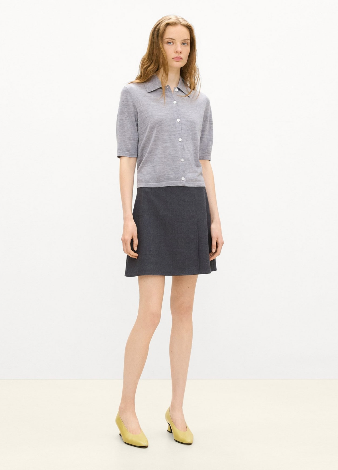 Pleated Mini Skirt