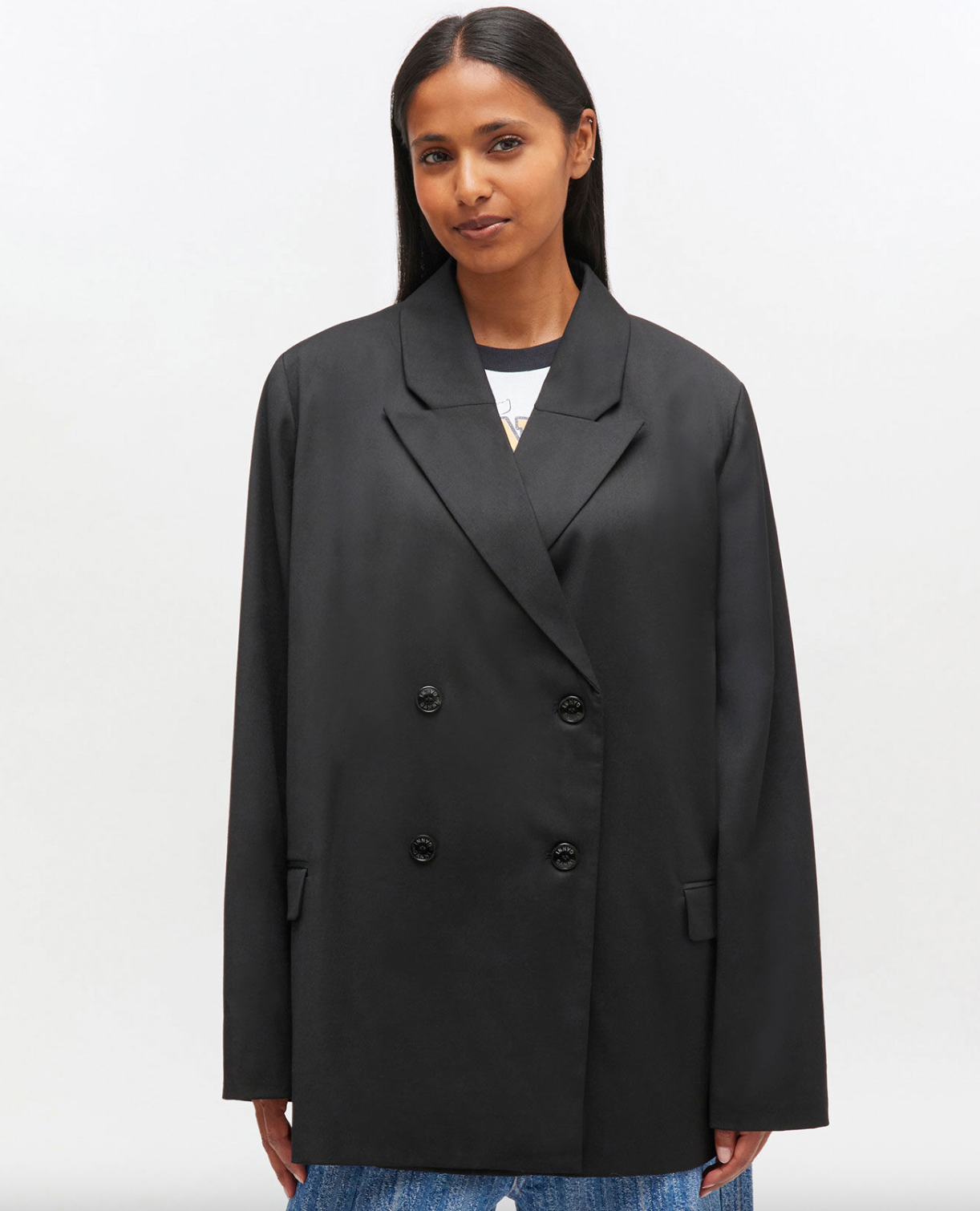 Calendered Wool Blazer