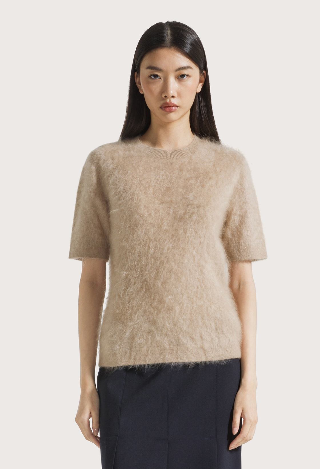 Short Sleeve Brushed Crew