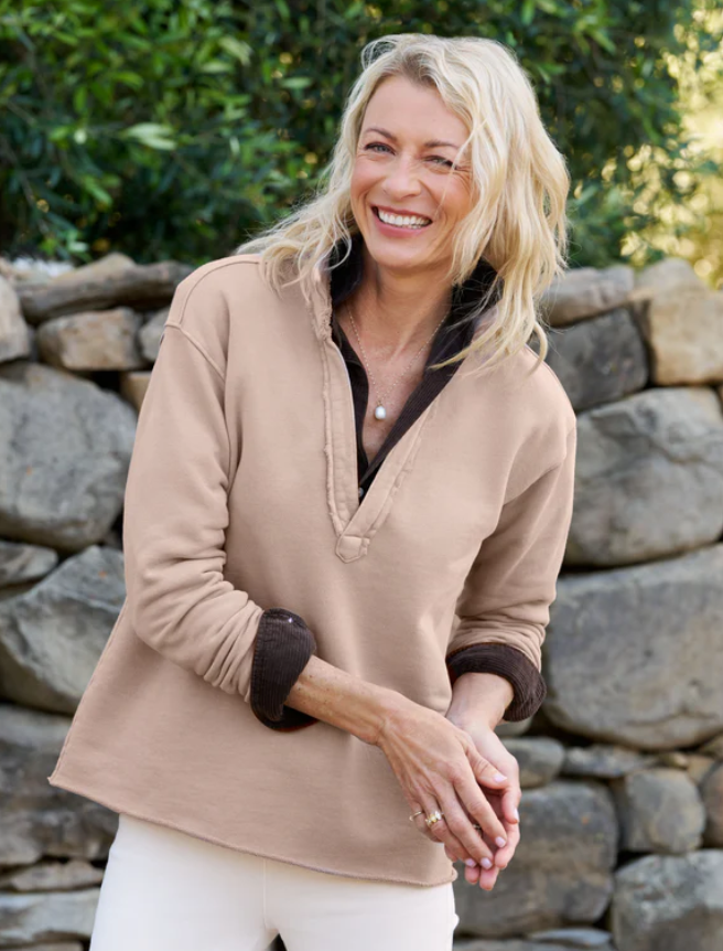 Patrick Popover Henley Sweatshirt