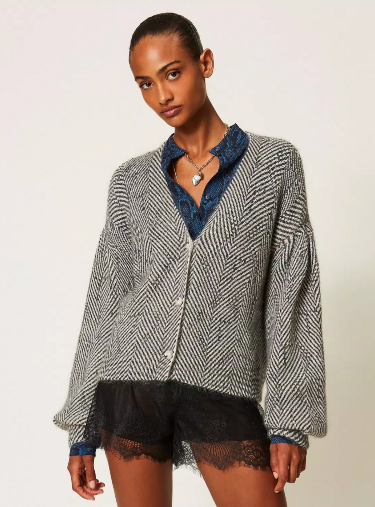 Bubble Sleeved Cardigan