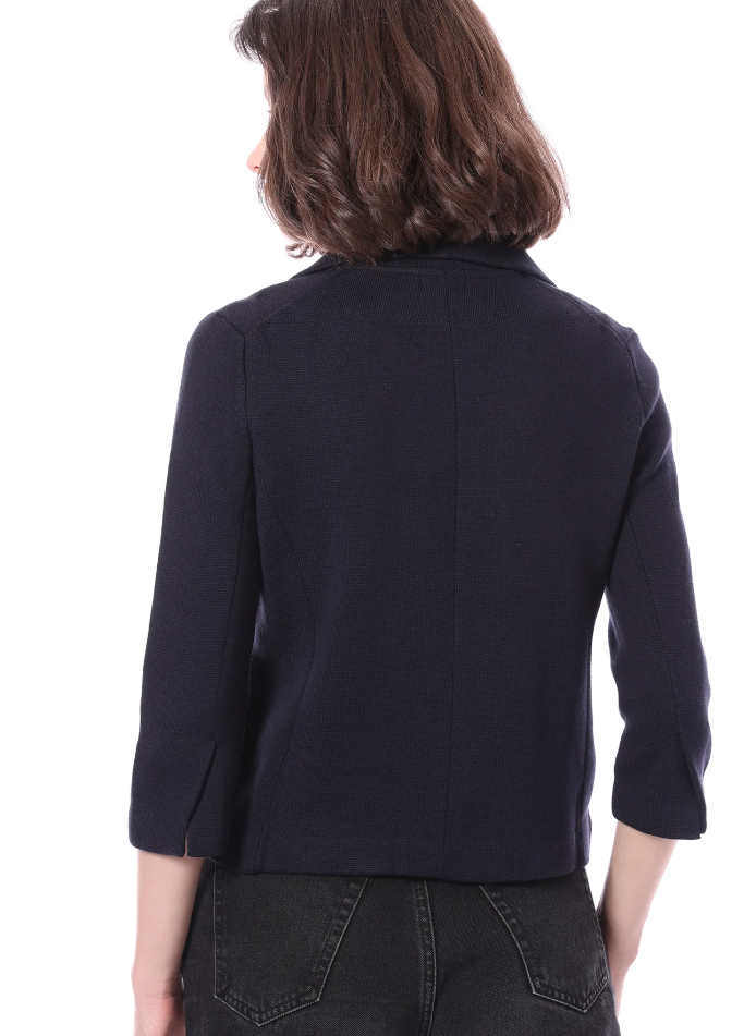 Cotton Blend Shrunken Blazer