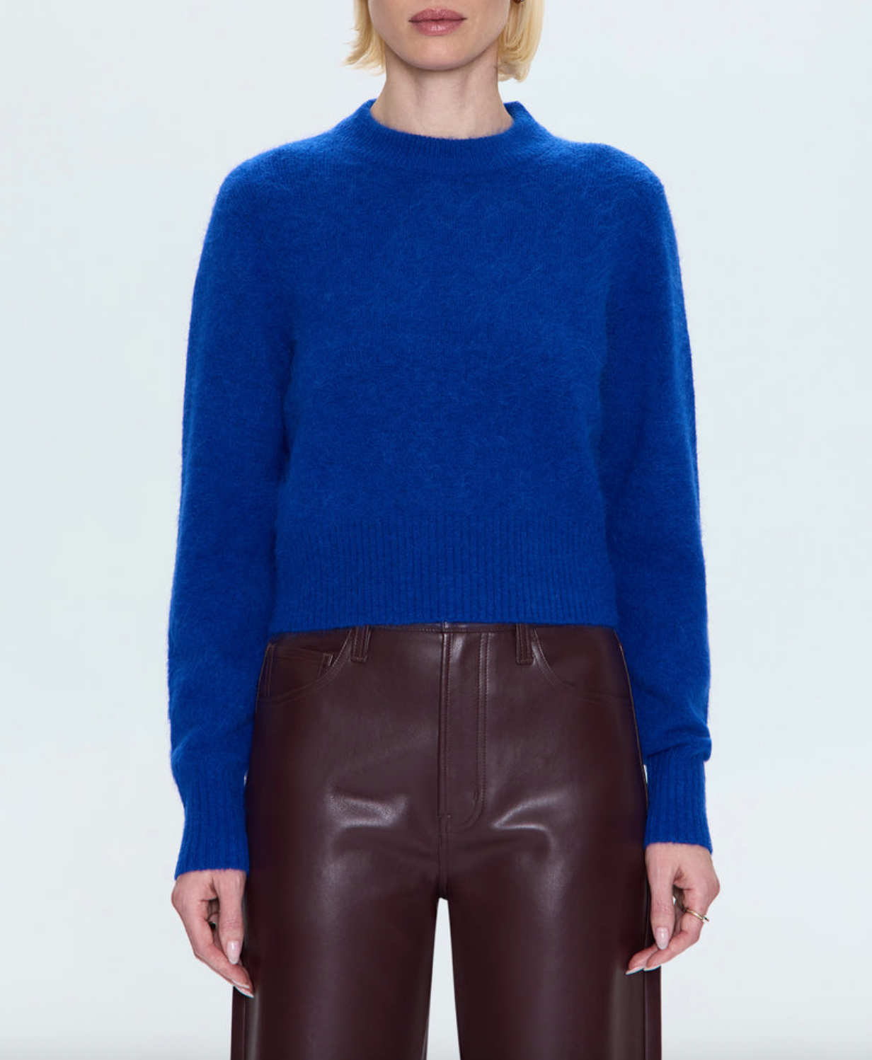 Sara Shrunken Crewneck Sweater