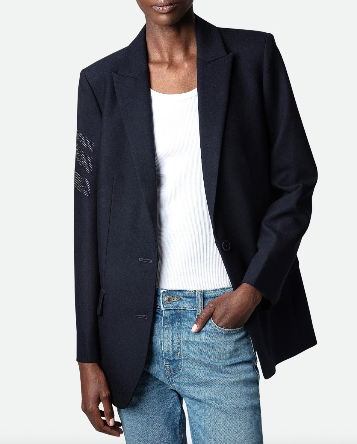 Viva Arrow Strass Perm Blazer