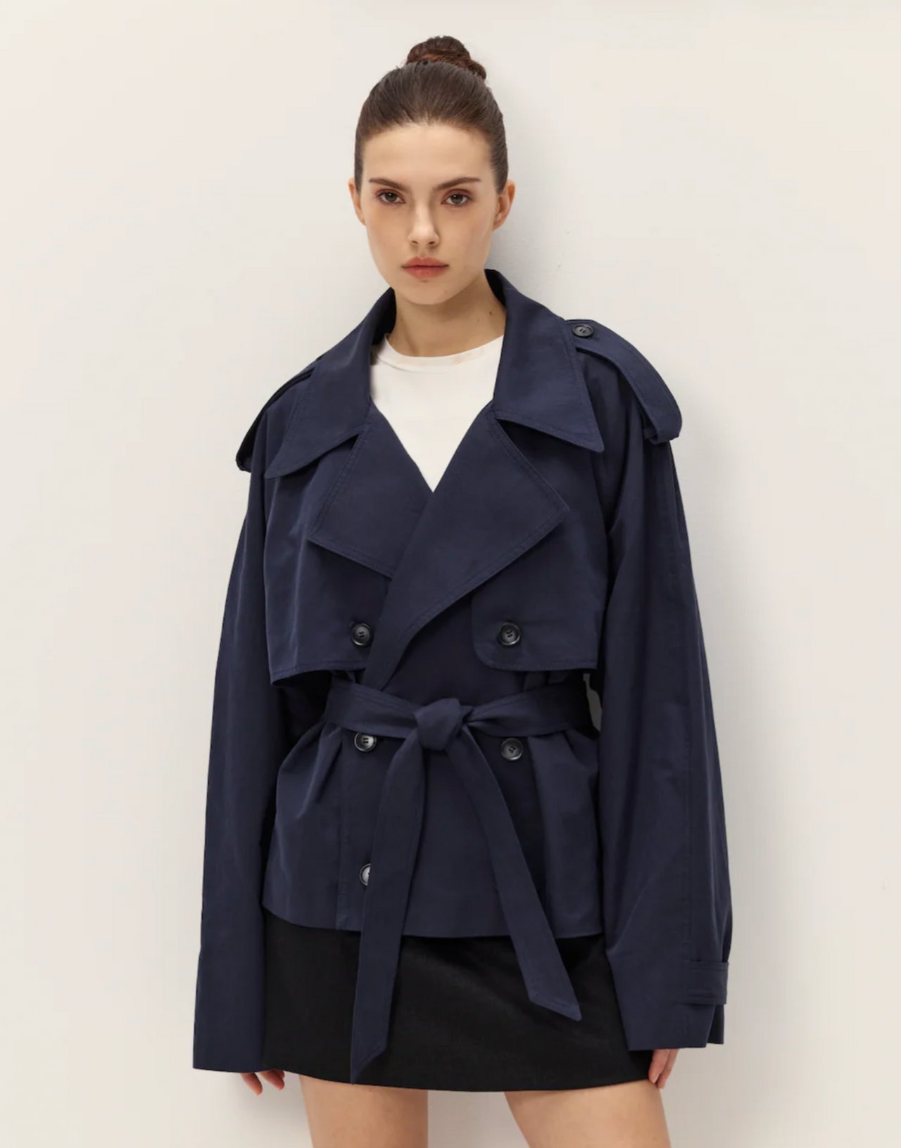 Eleanor Cropped Trench Coat