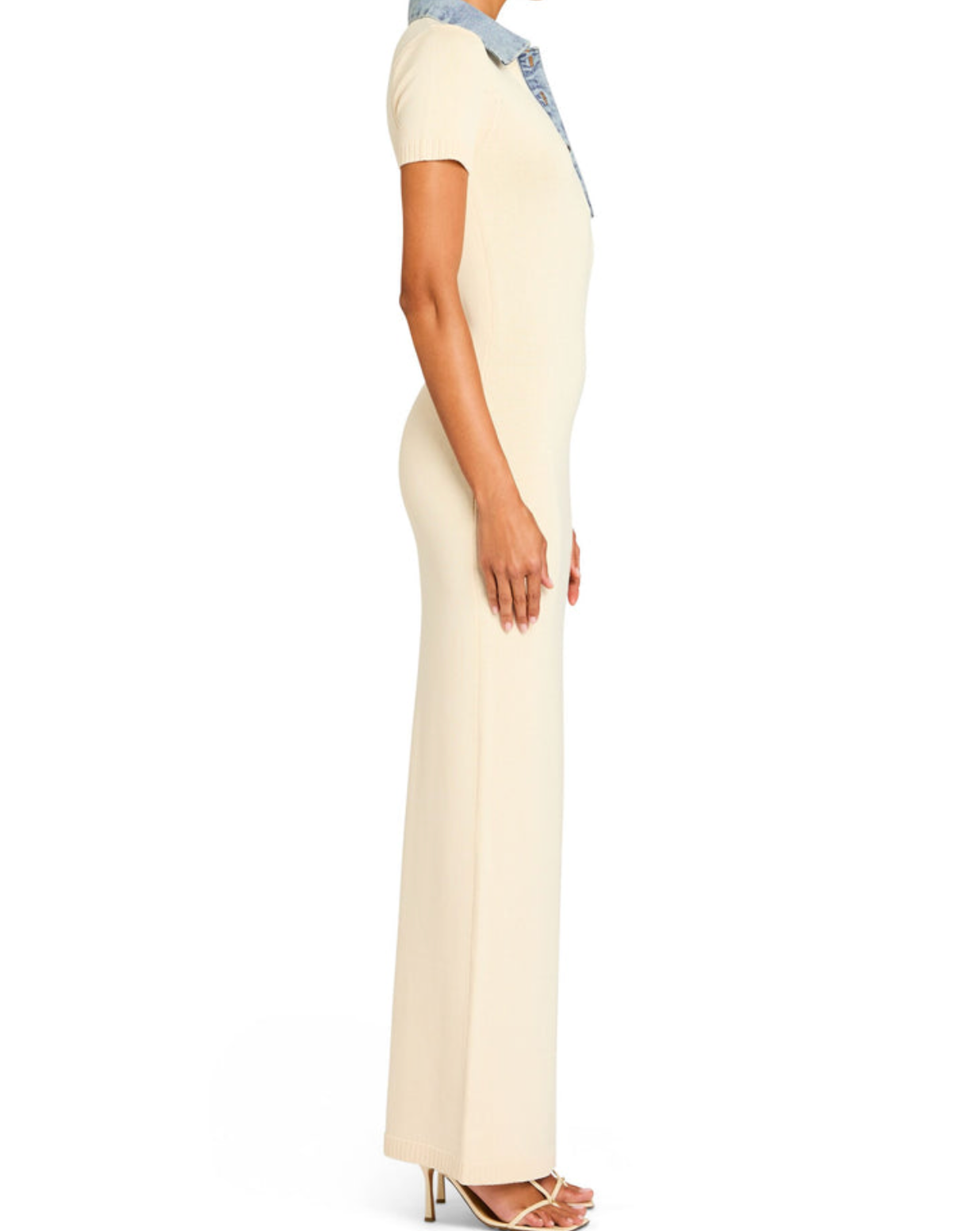 reye knit maxi dress Reye Knit Maxi Dress Eggshell/Coastline