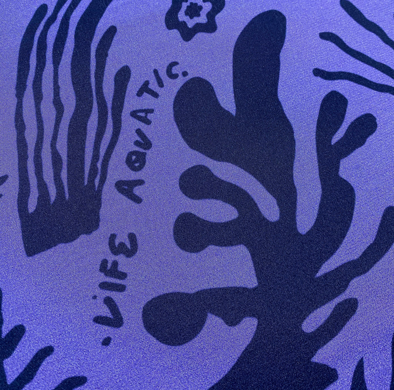 Life Aquatic Lilac Scarf