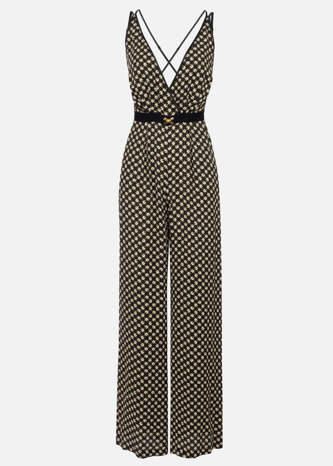 Georgette Diamond Print Jumpsuit