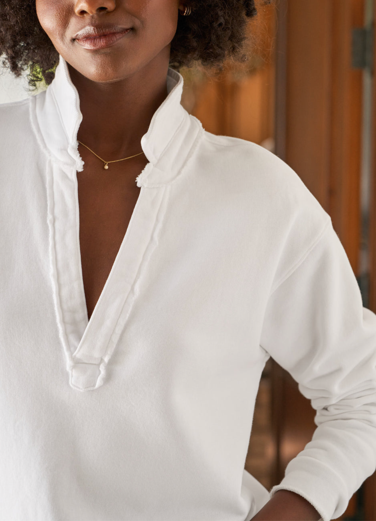 Patrick Popover Henley Sweatshirt