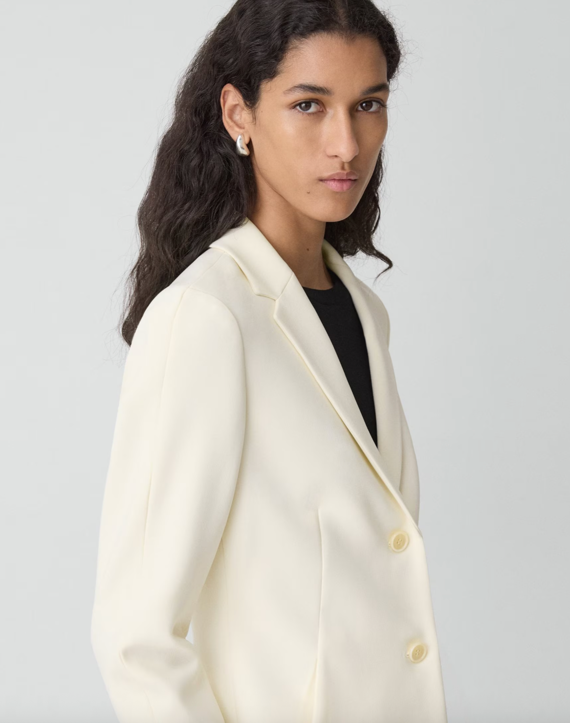 Shaped Blazer in Admiral Crepe - Garbarini