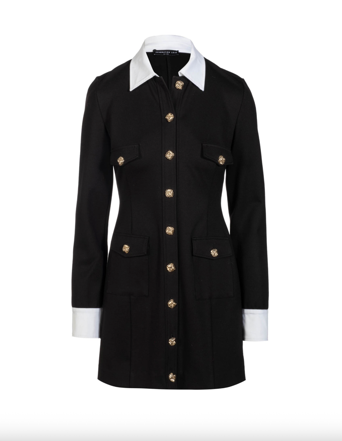 Kendall Poplin Combo Ponte Dress Kendall Poplin Combo Ponte Dress