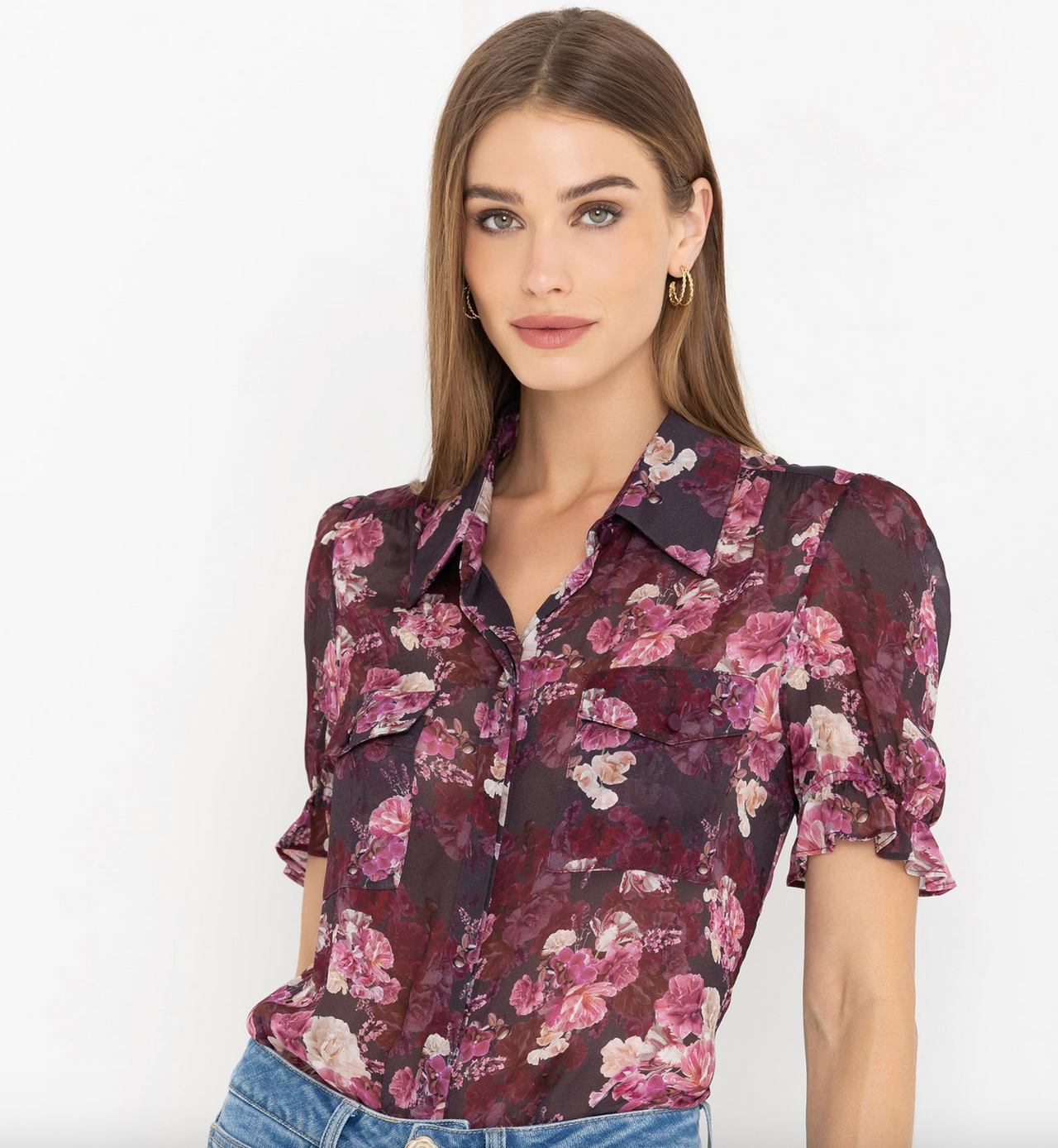 Mina Floral Georgette Shirt