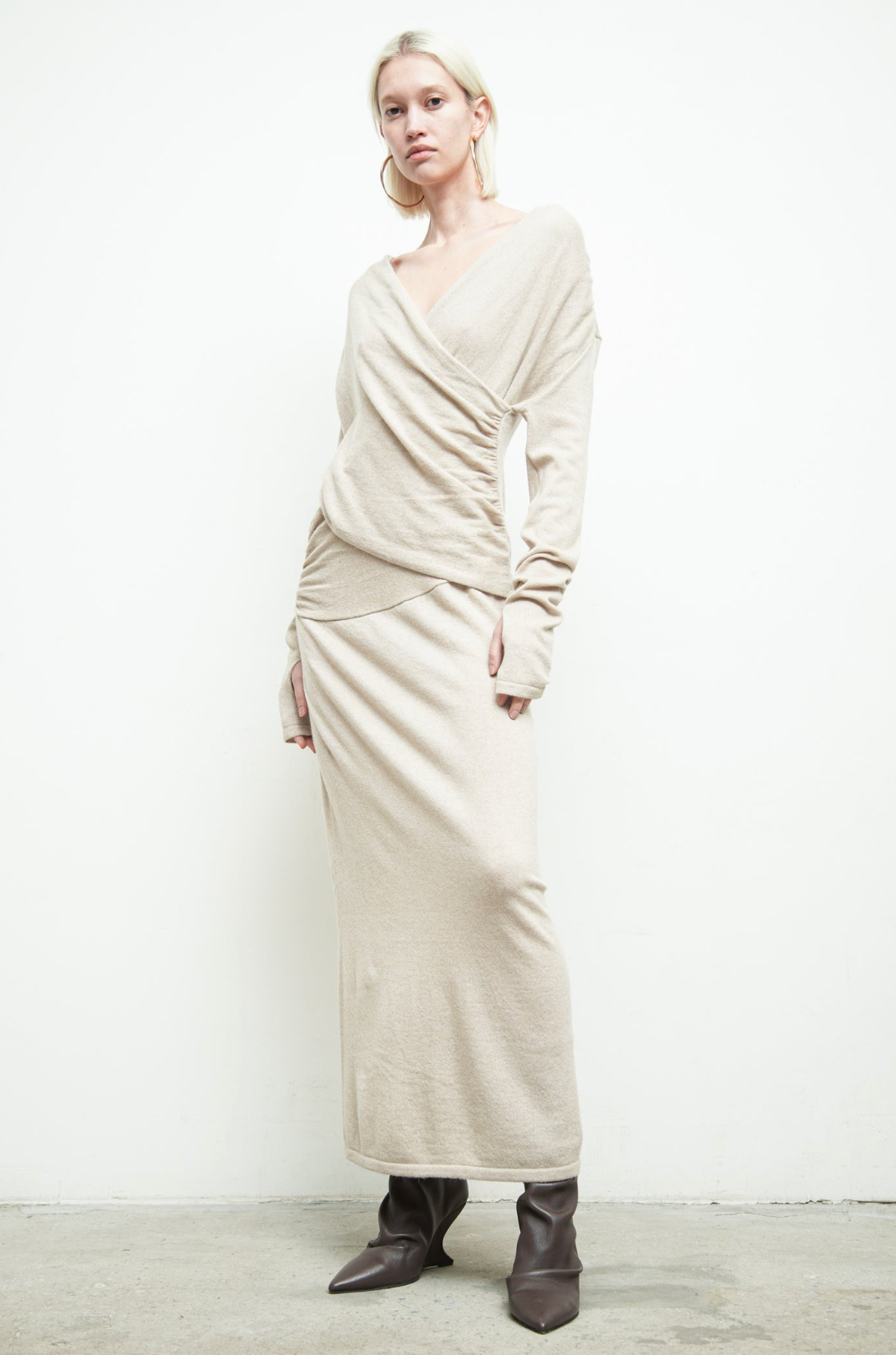 Opal Sweater Dress - Oatmeal Heather