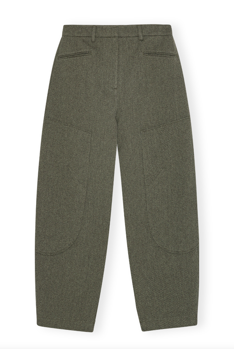 Mouline Suiting Curved Pants