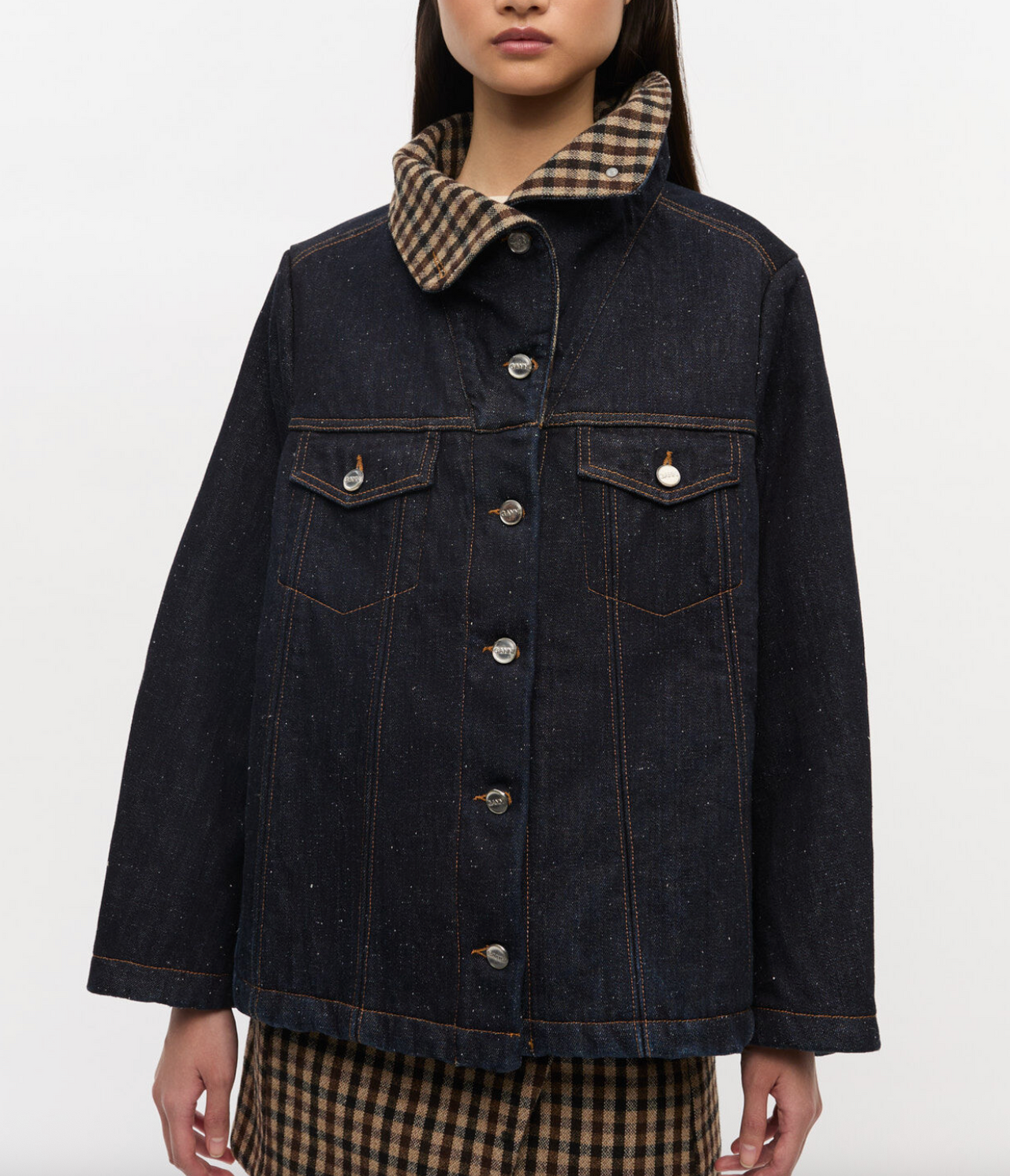 Neppy Denim Bonded Jacket