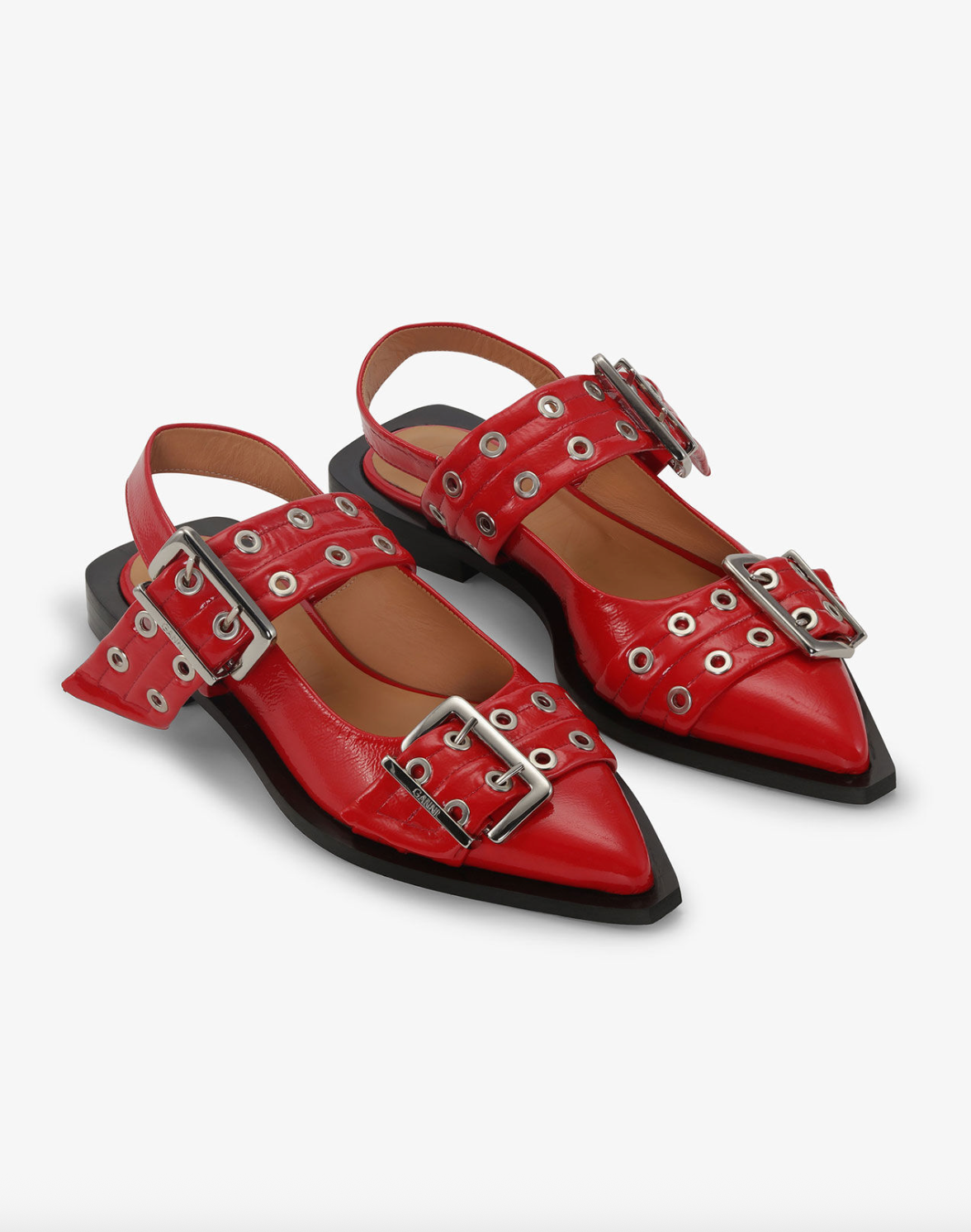 Feminine Buckle Ballerina Naplack