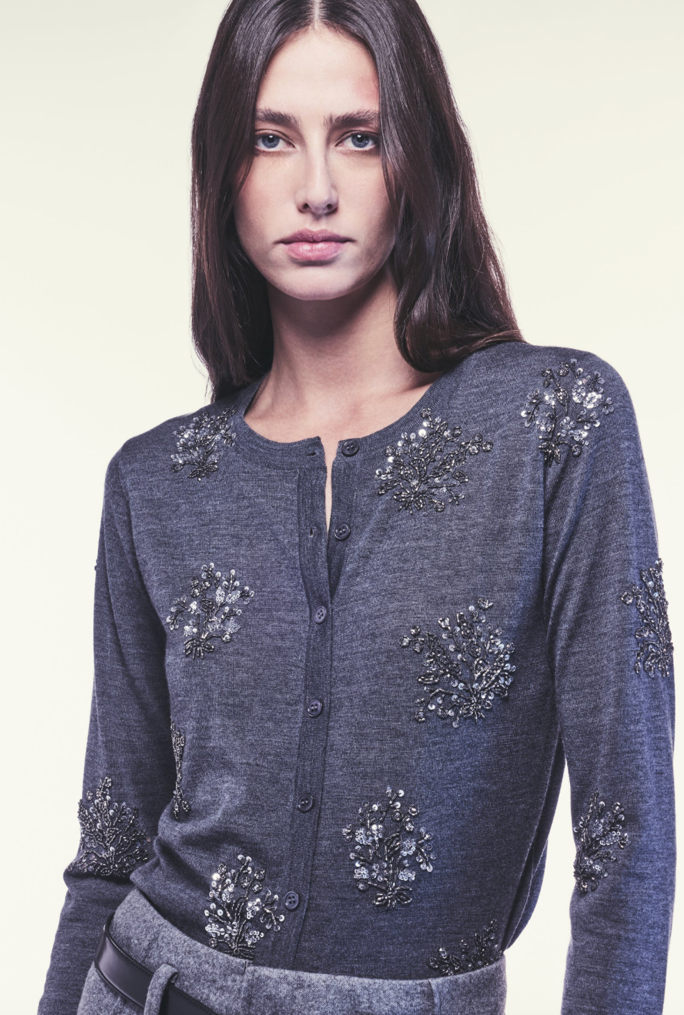 Cardigan with Sequin Detail