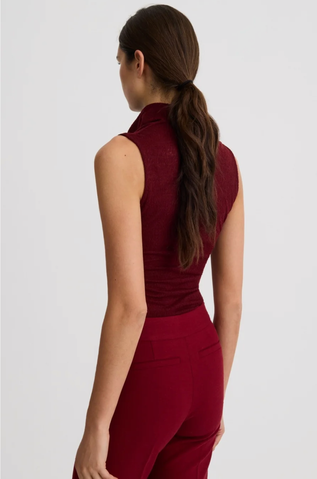Cowl Neck Knit Shell