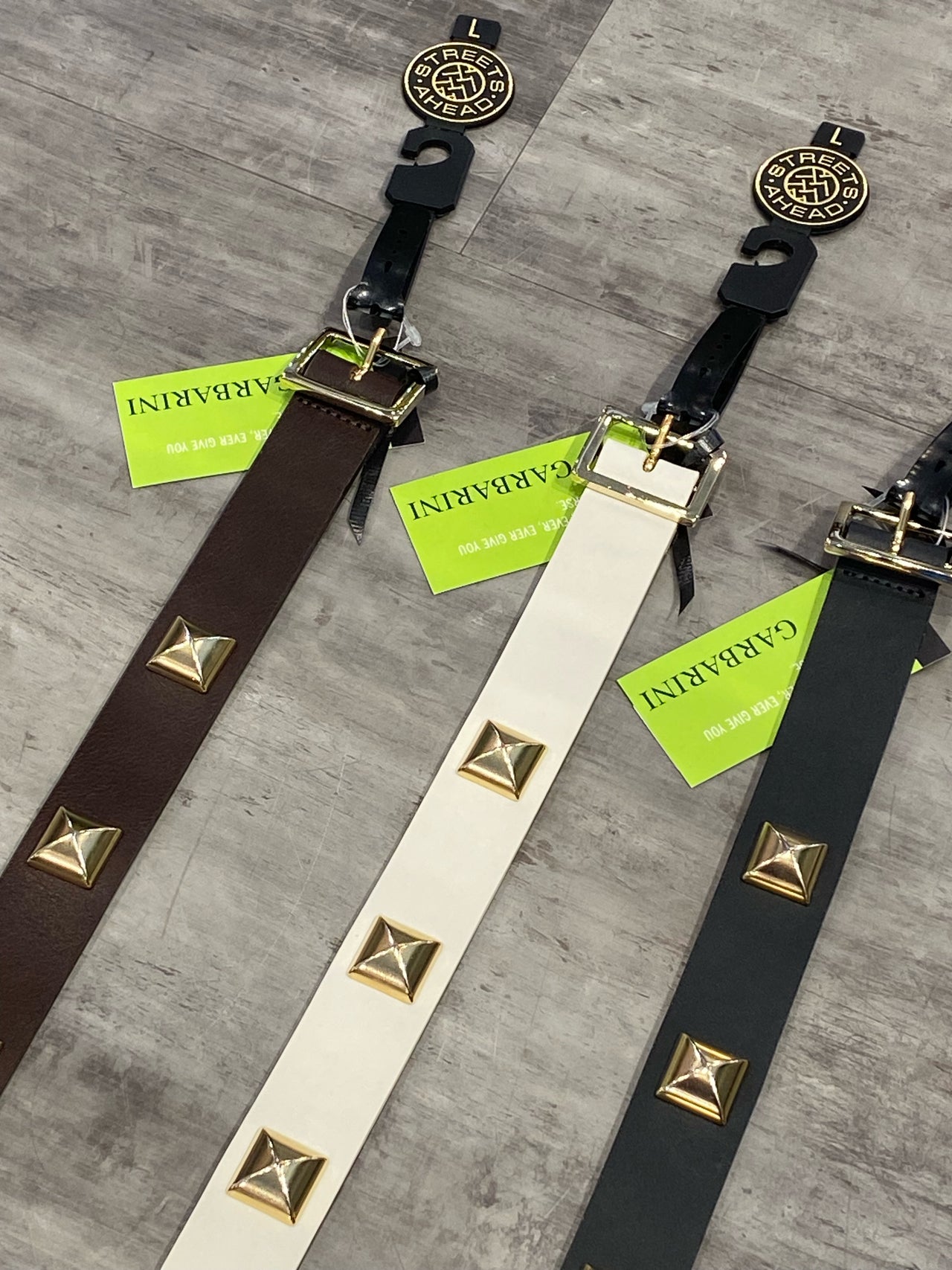 1" Pyramid Studded Jean Belt