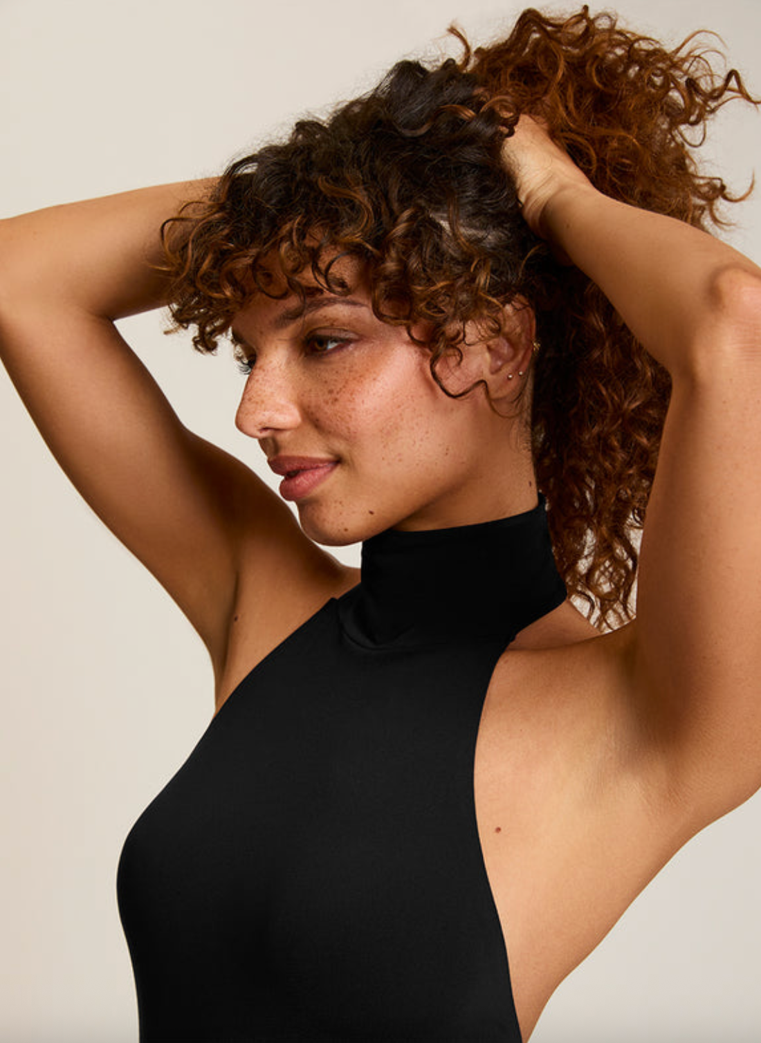 Ballet Turtleneck Halter Bodysuit