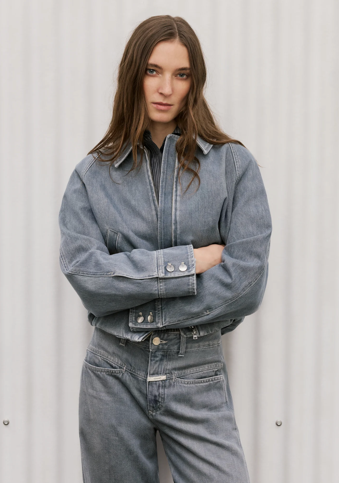 Denim Raglan Blouson