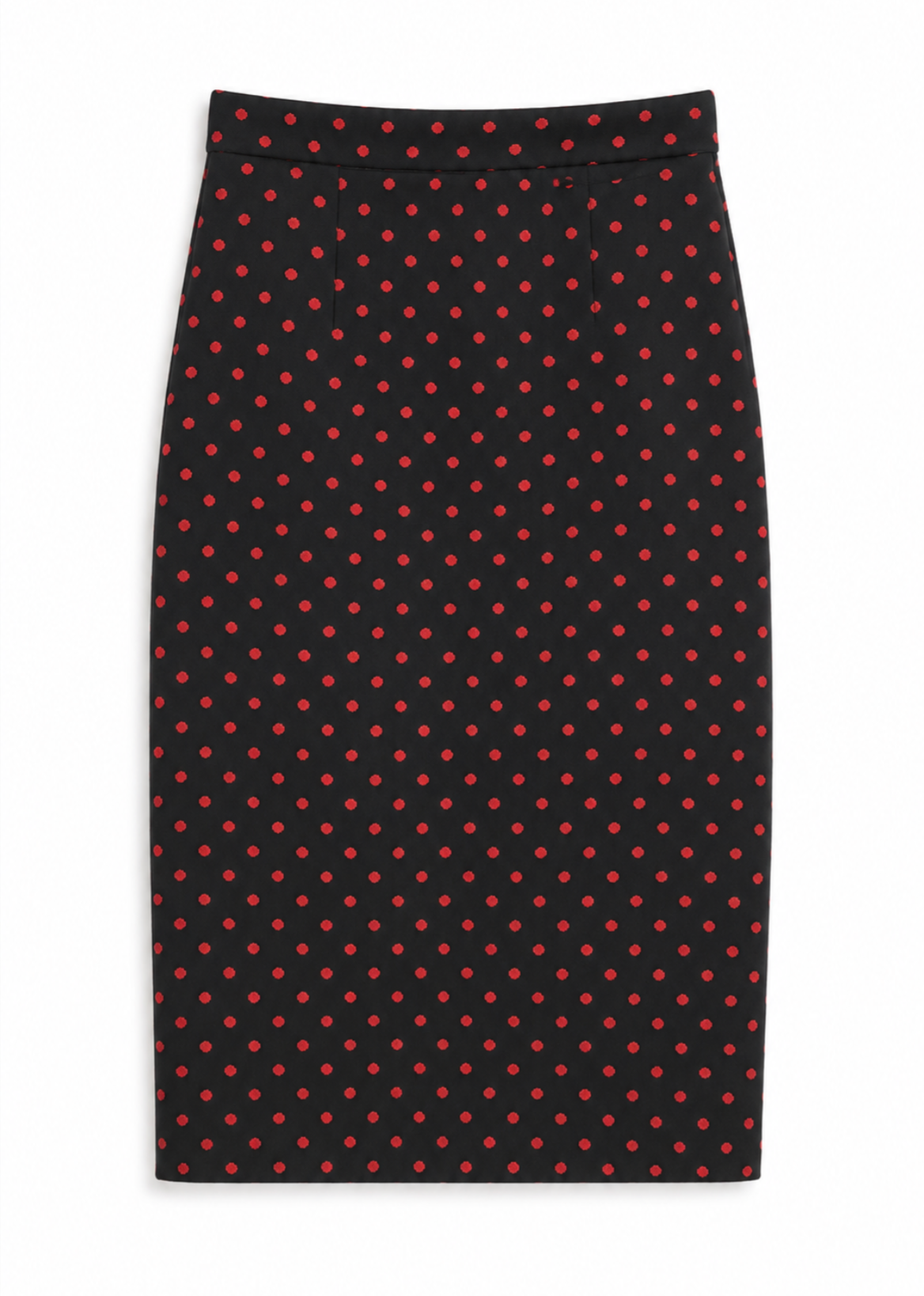 RVN NYC Oriane Polka Dot Pencil Skirt