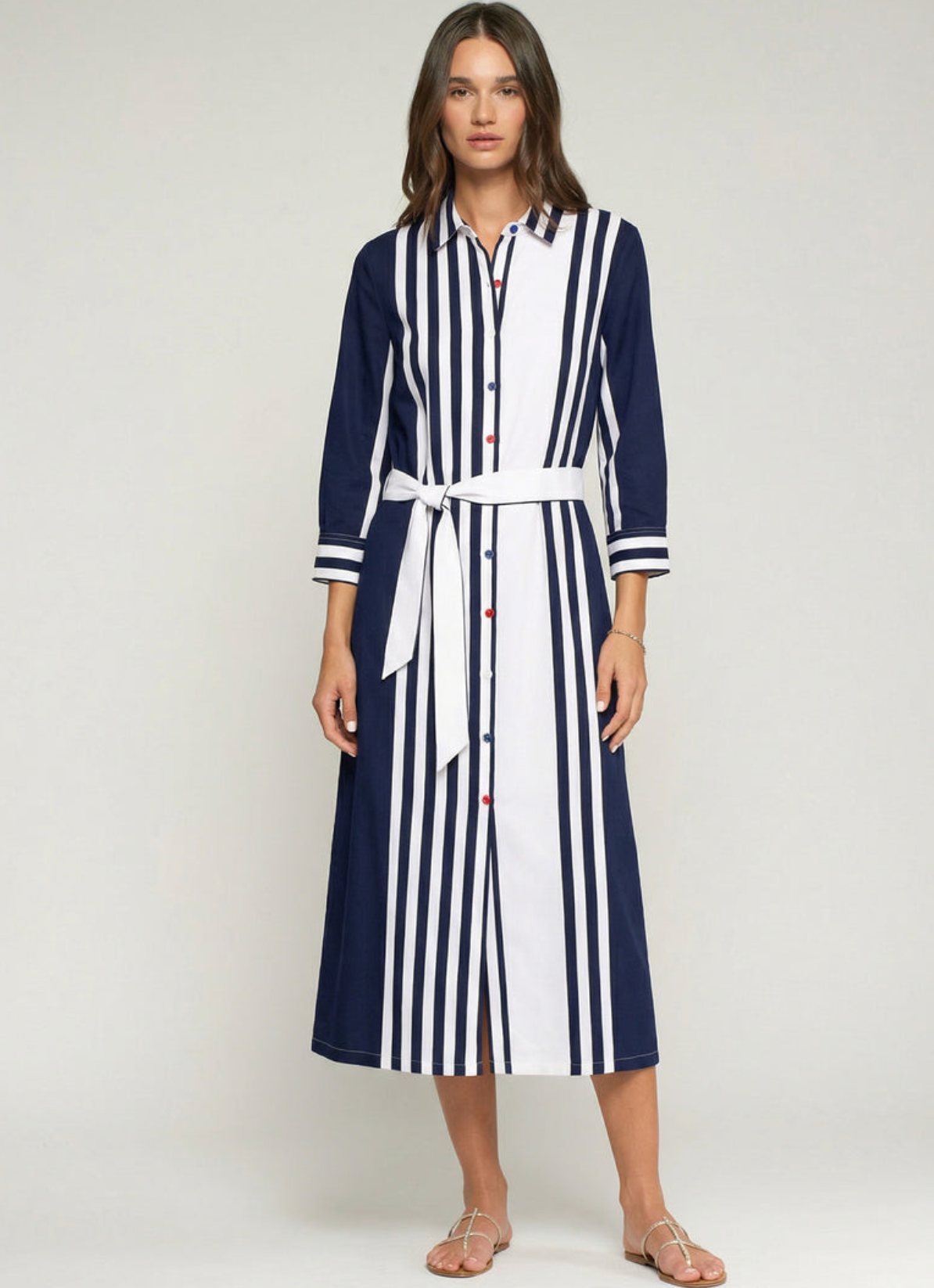 Striped Shirt Dress