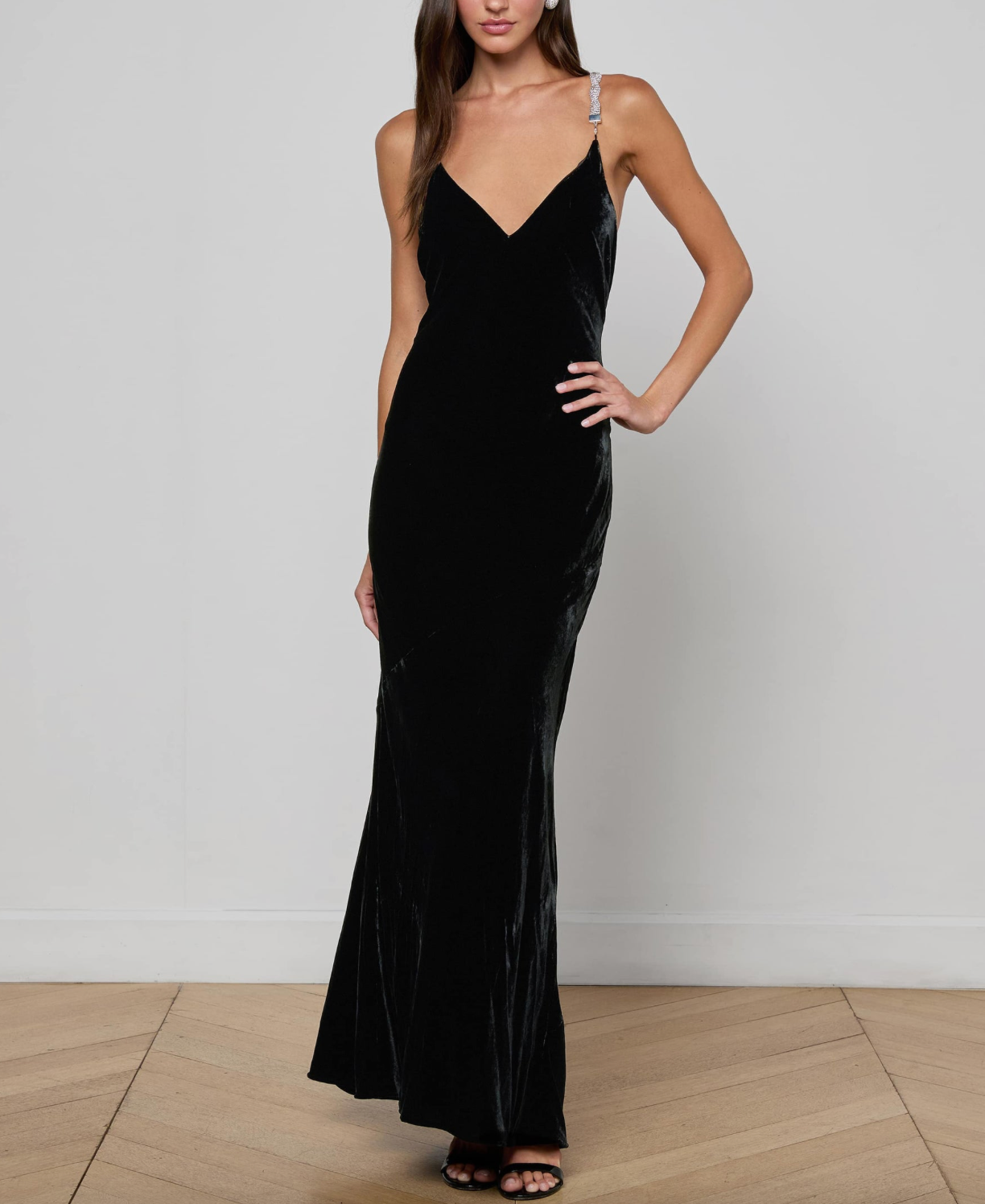 Saint Beaded Strap Gown