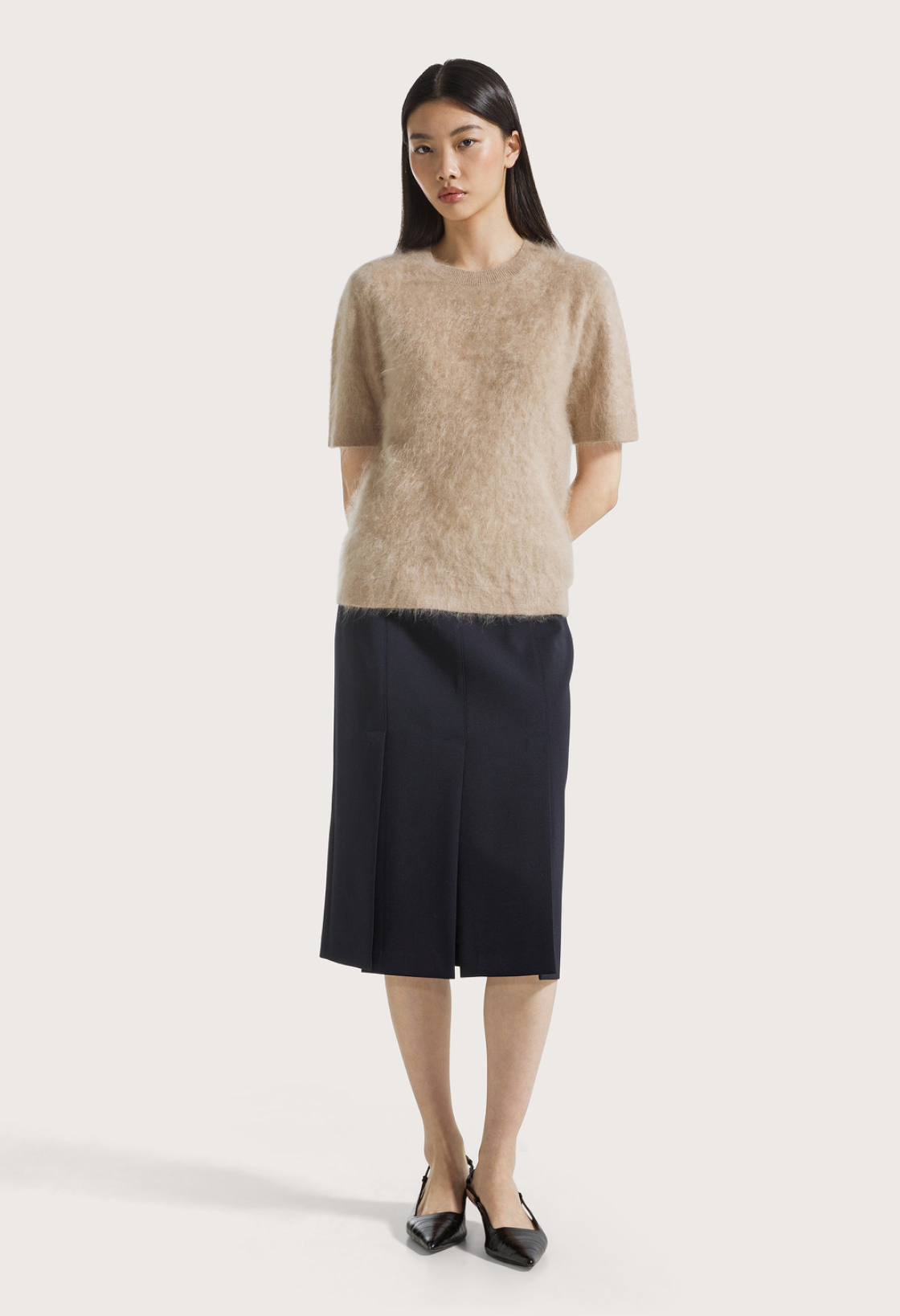 Short Sleeve Brushed Crew
