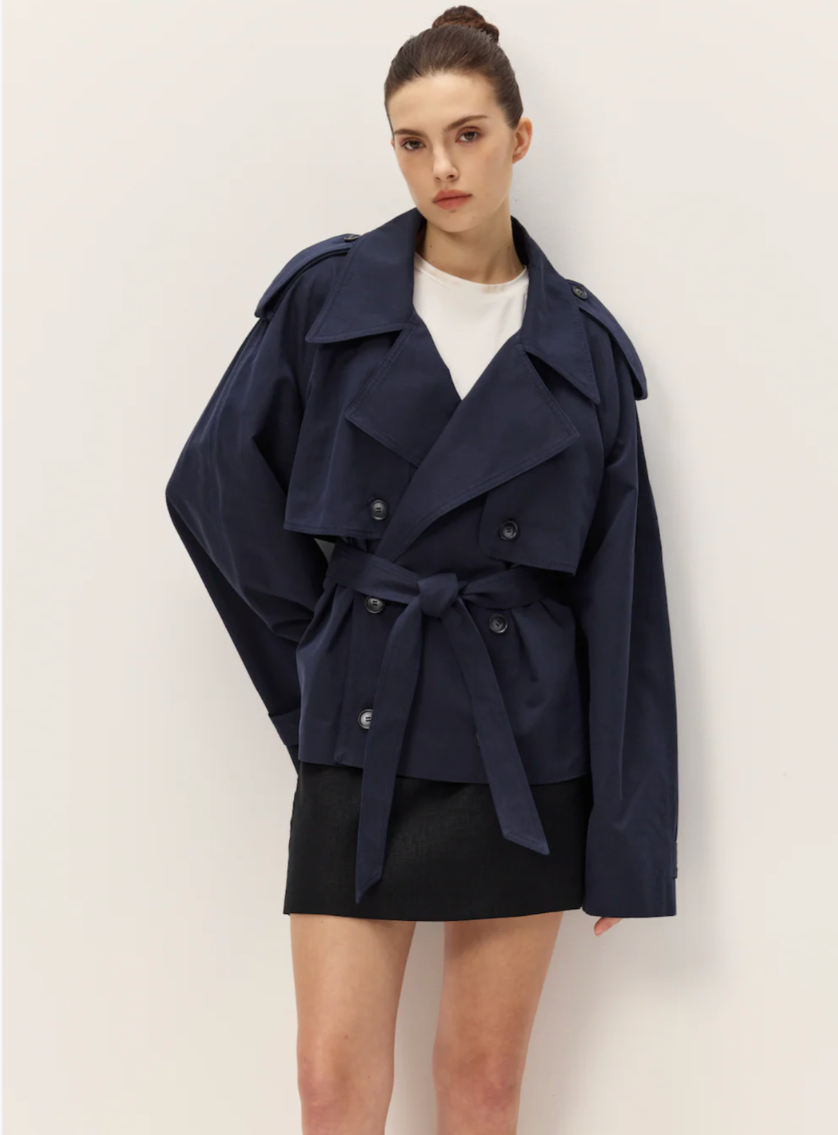 Eleanor Cropped Trench Coat