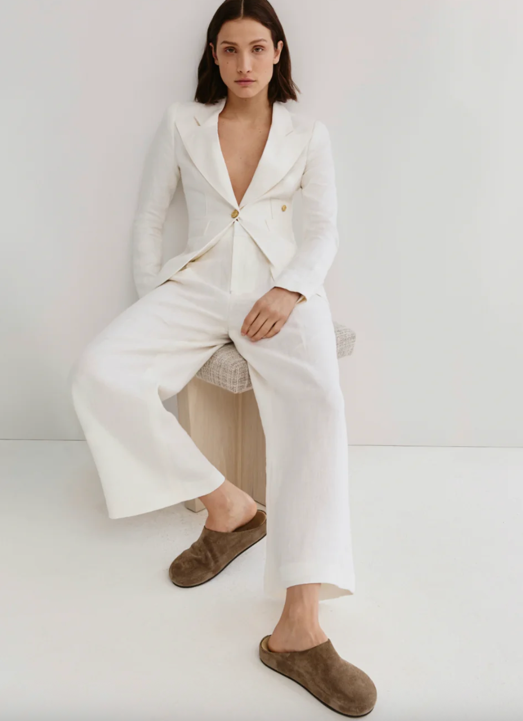 Linen Duchess Blazer