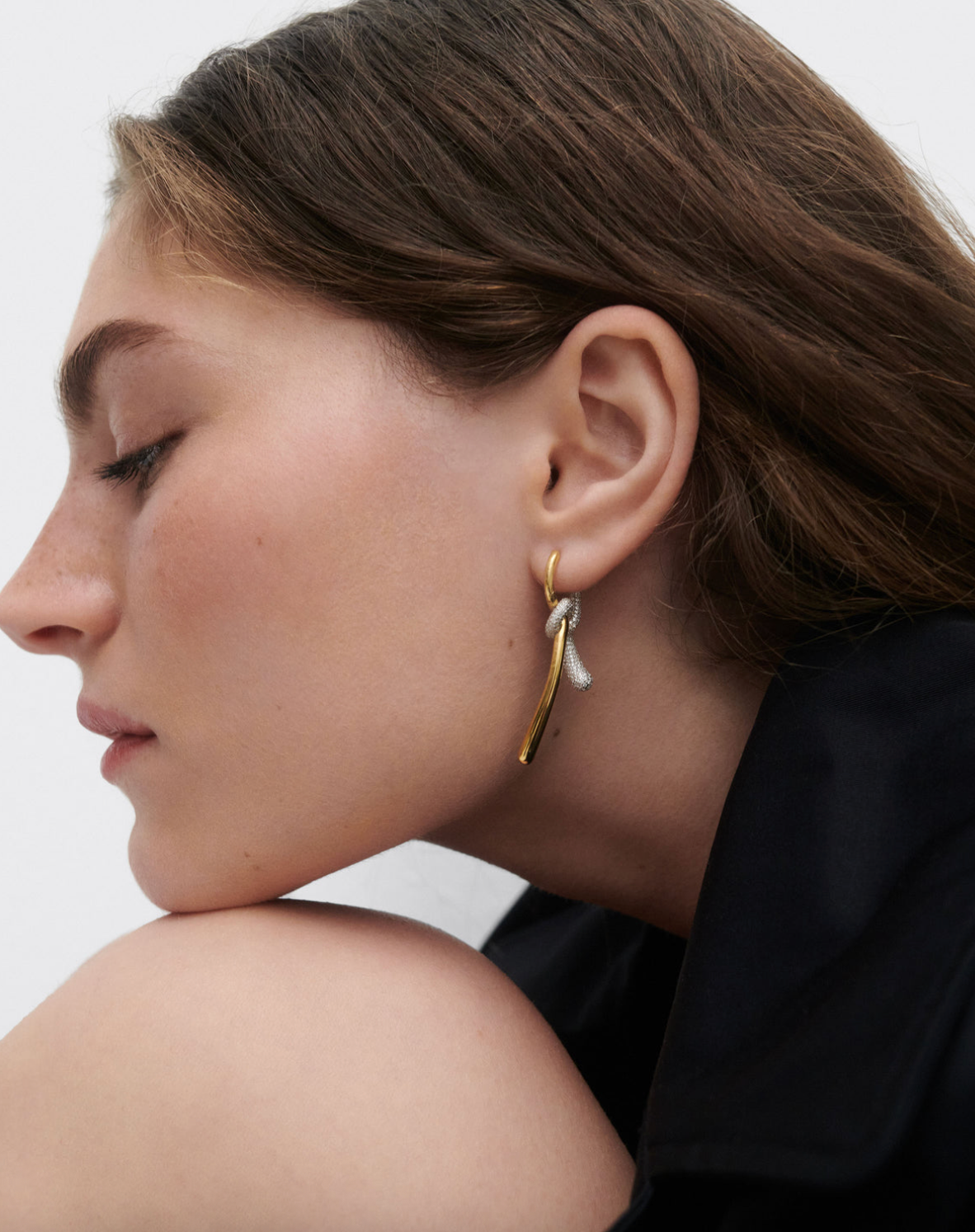 Pave Twist Hoops